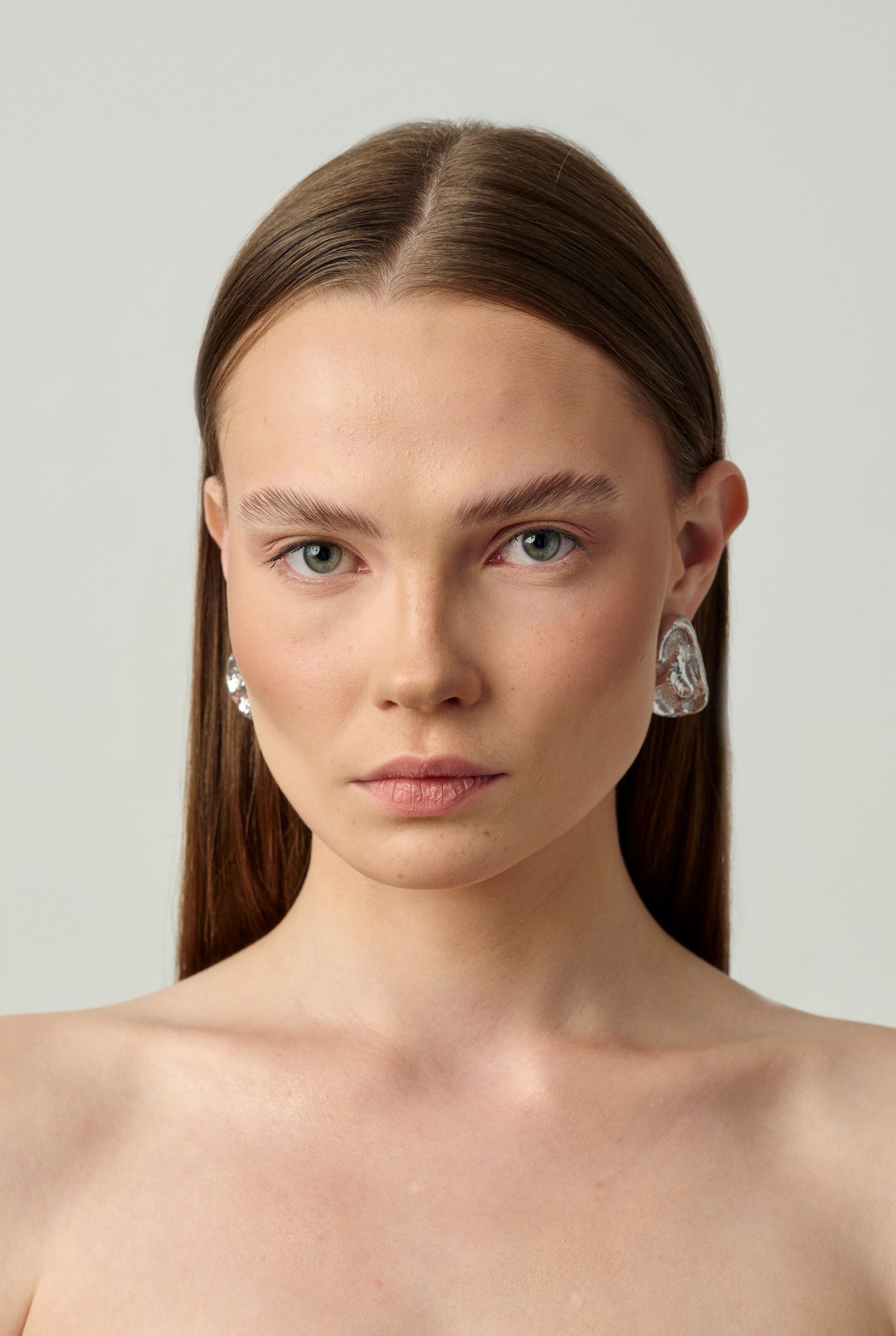 01 Gala Twist Earrings Silver