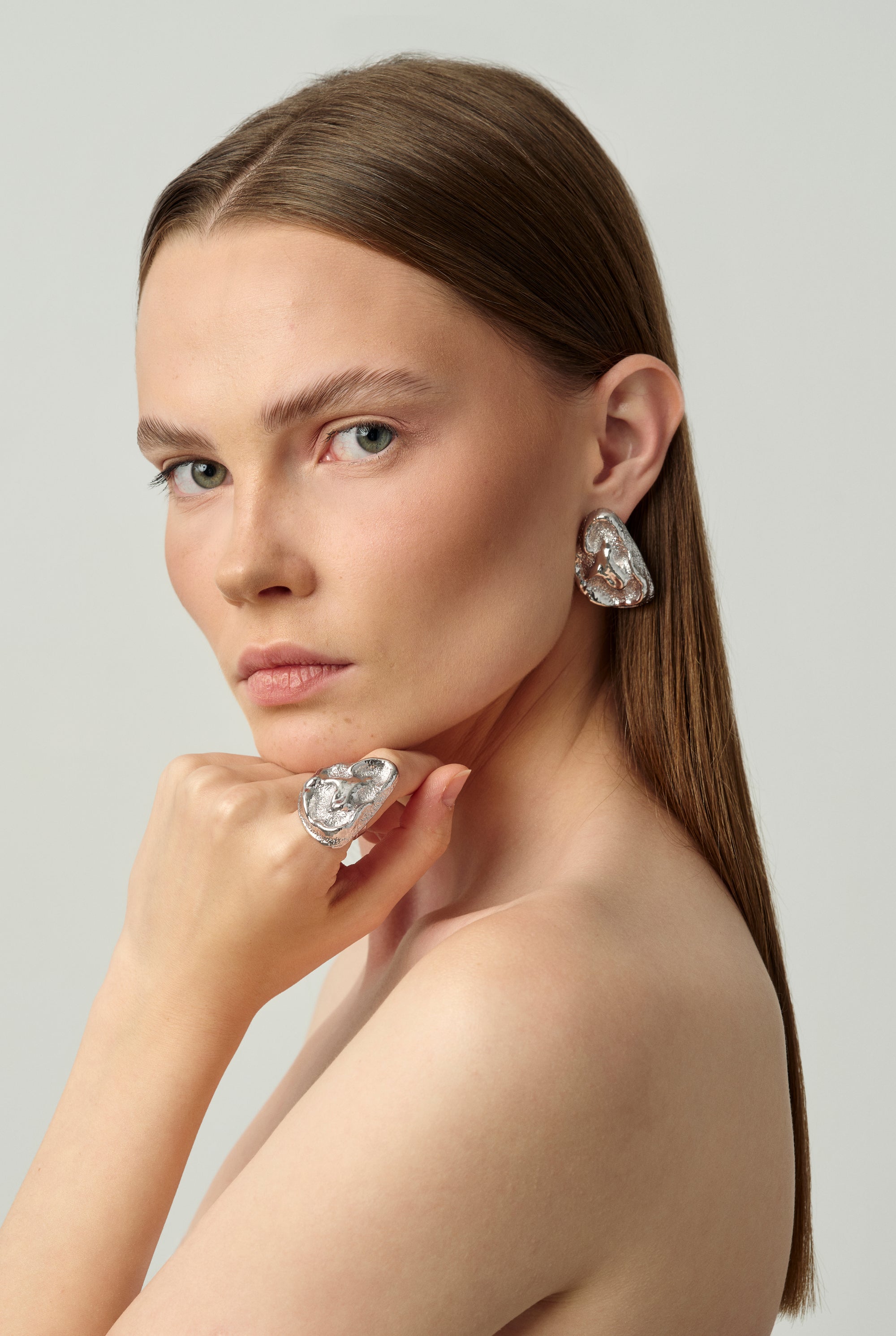 01 Gala Twist Ring Silver