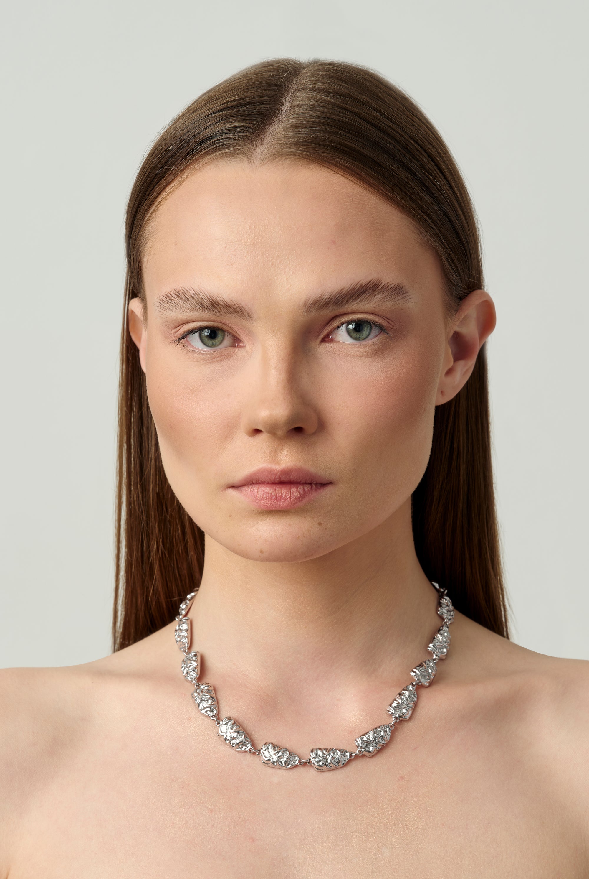 07 Gala Edge Necklace Silver