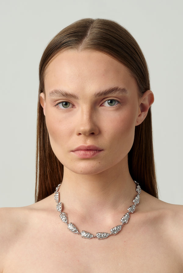 07 Gala Edge Necklace Silver