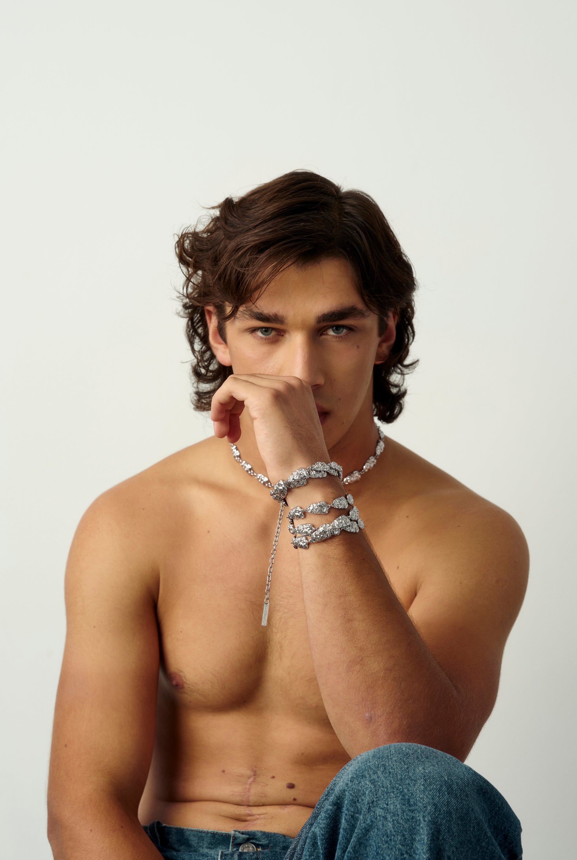 07 GALA EDGE BELT SILVER MAN