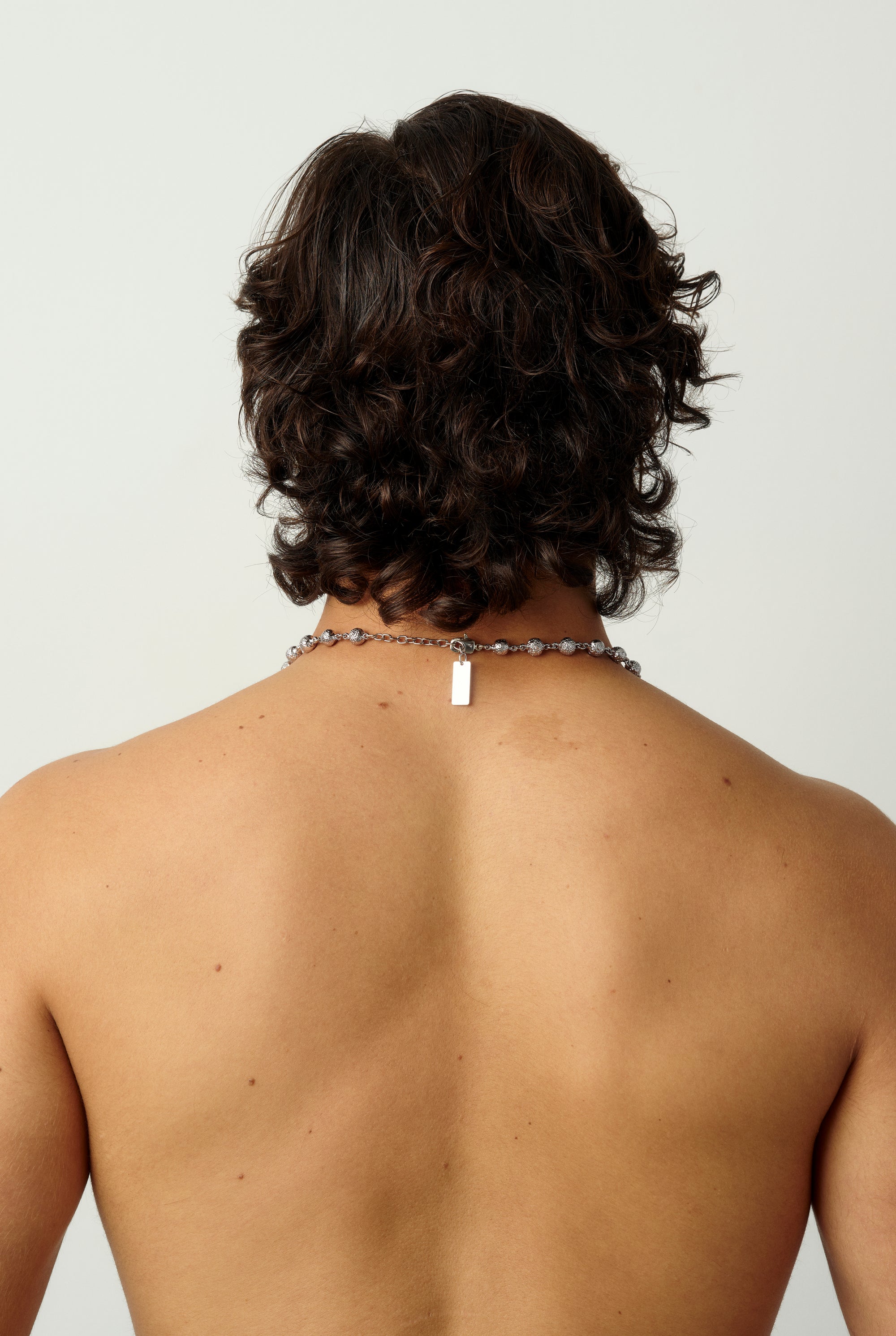 03 GALA FLOW LONG NECKLACE SILVER MAN