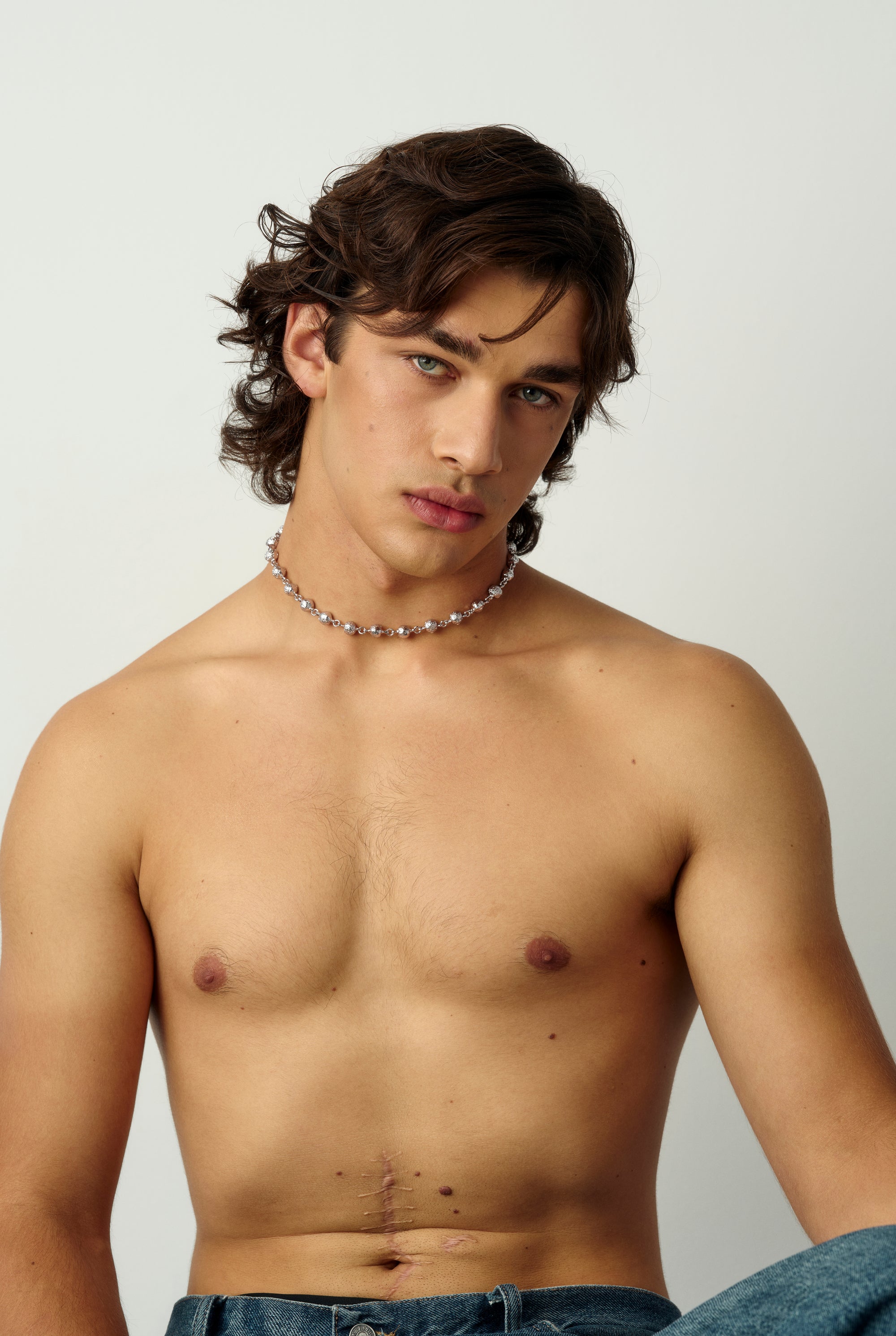 03 GALA FLOW SHORT NECKLACE SILVER