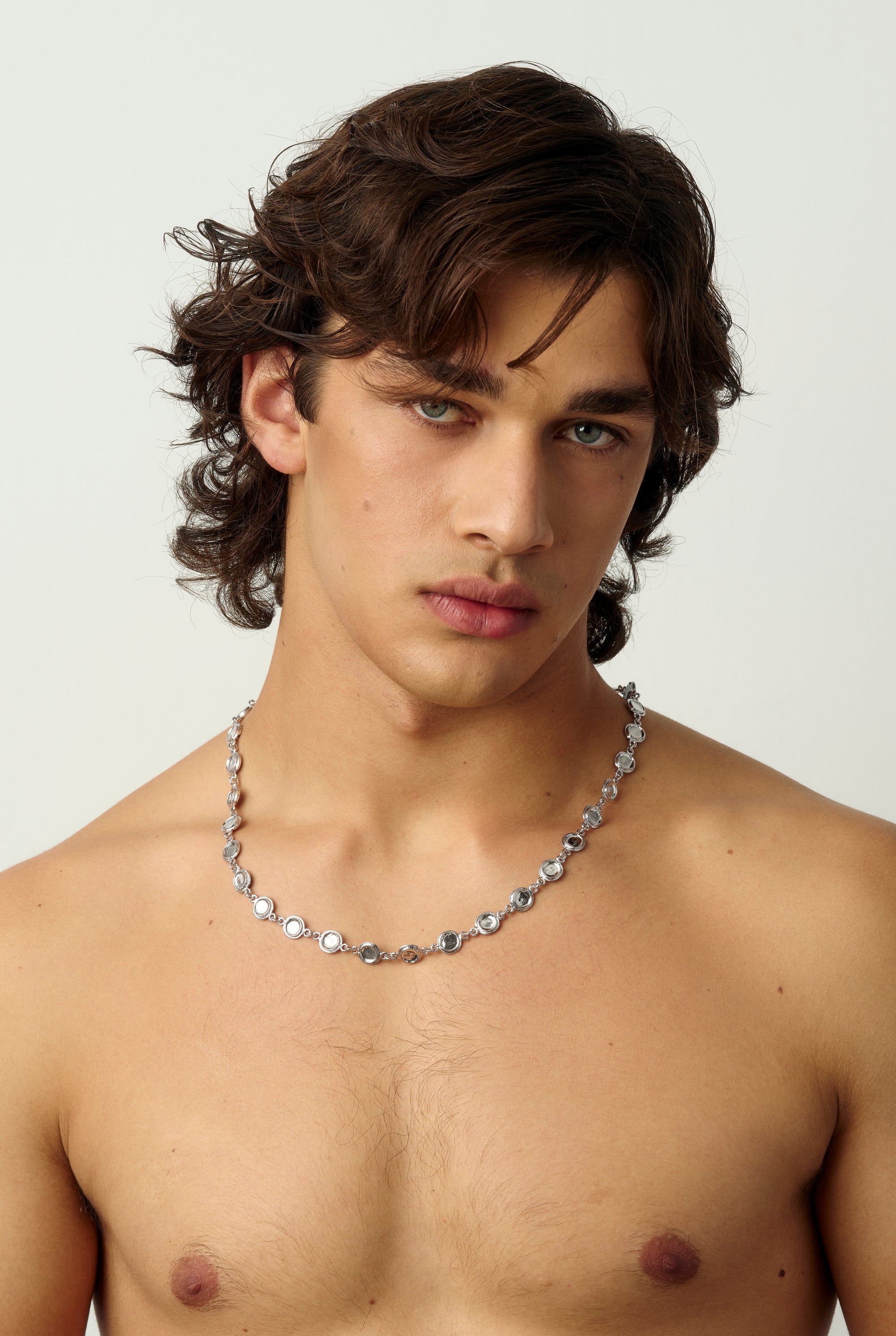 13 DARK GALA  NECKLACE SILVER MAN