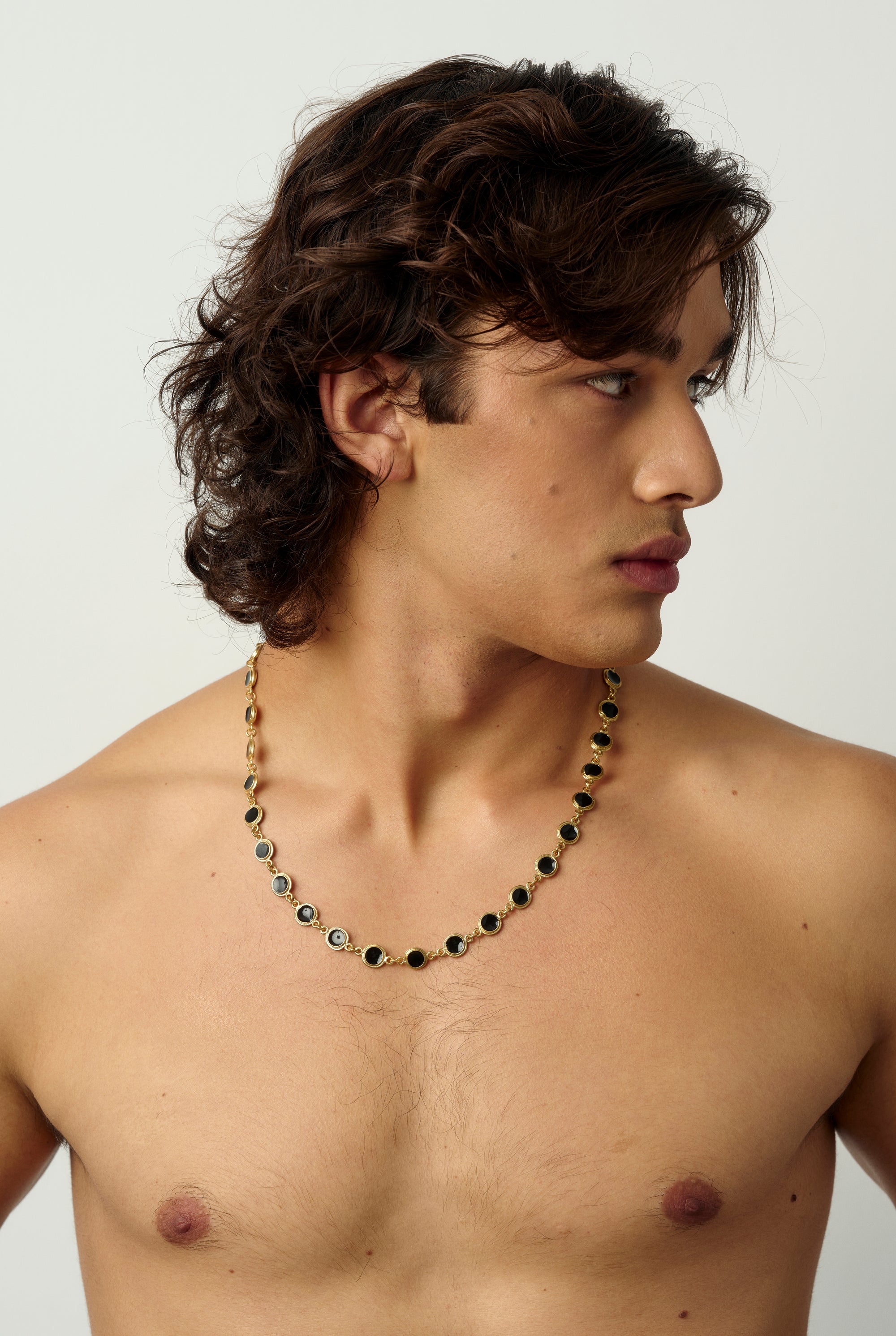 13 Dark Gala  Necklace Gold Man