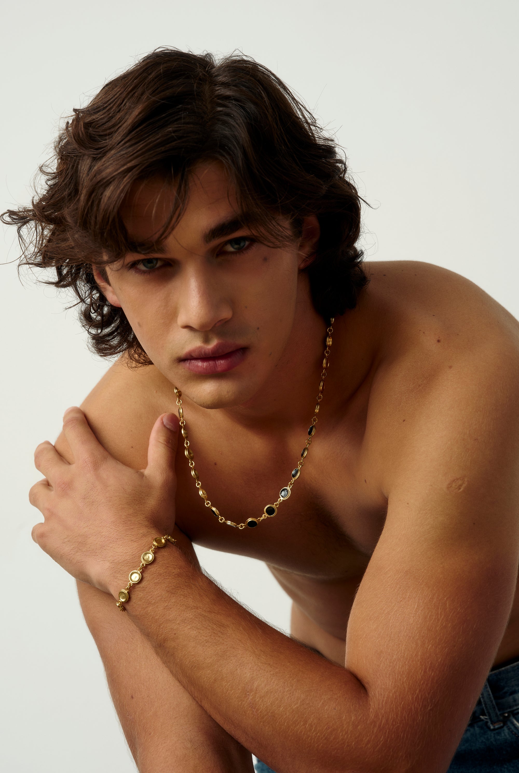 13 Dark Gala  Necklace Gold Man