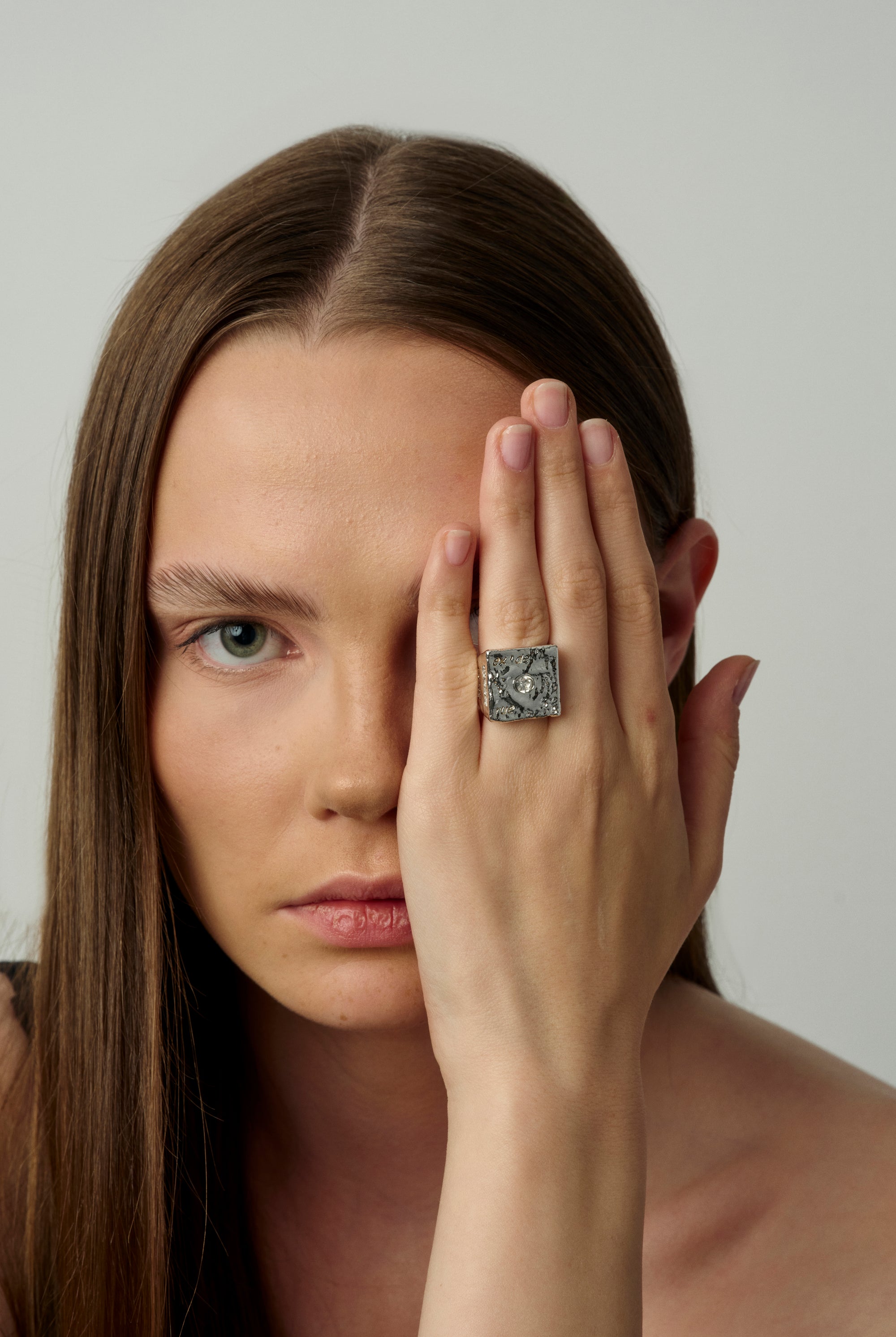 Gala Stone Ring Silver