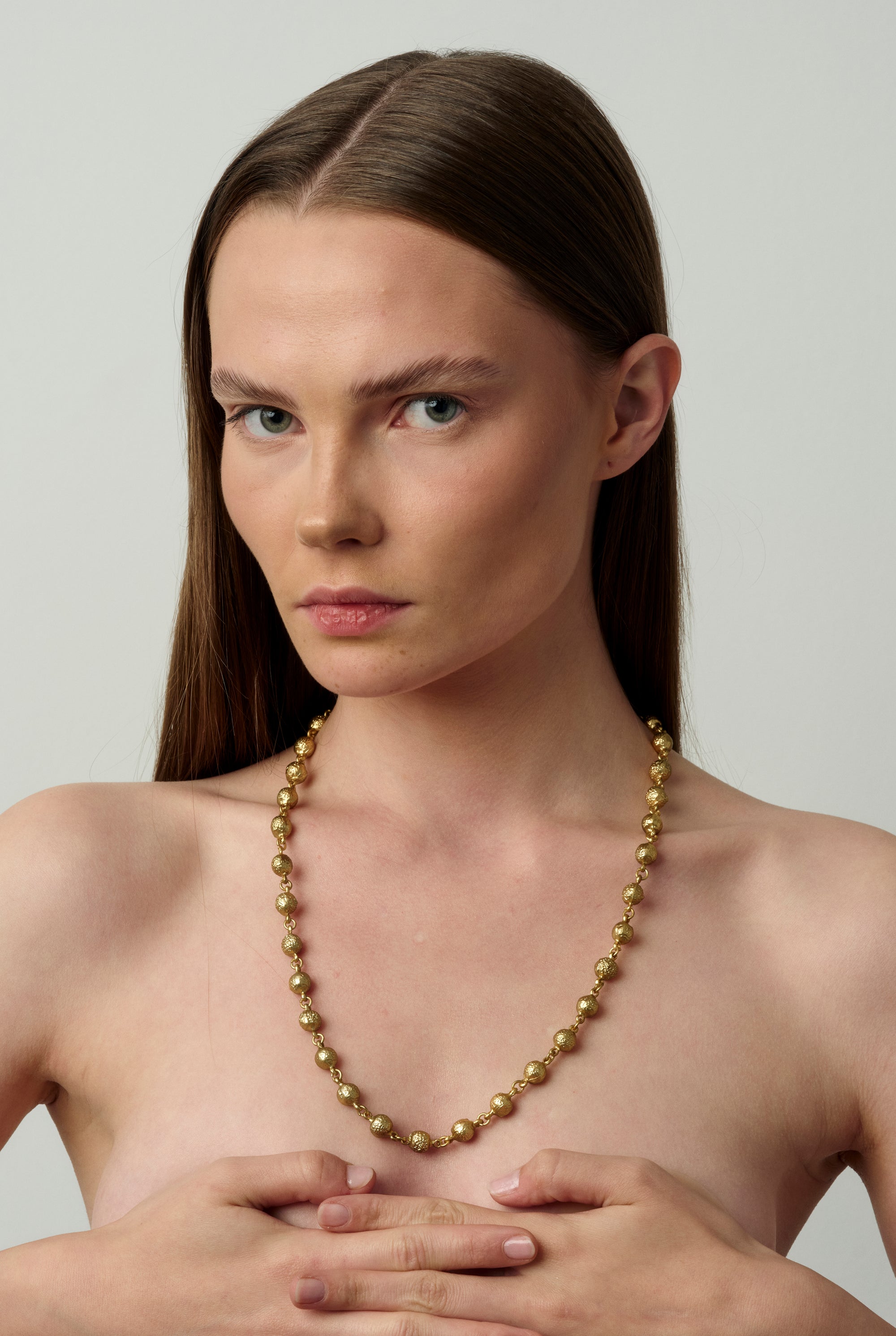 03 Gala Flow Long Necklace Gold