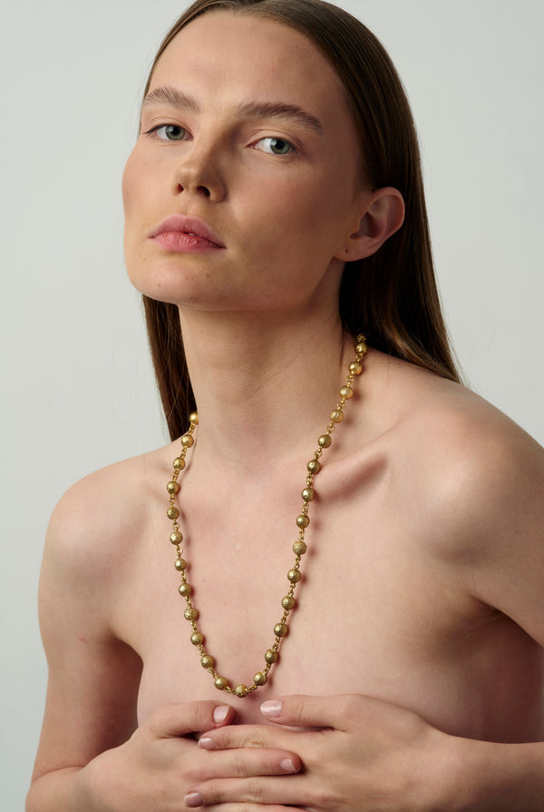 03 Gala Flow Long Necklace Gold