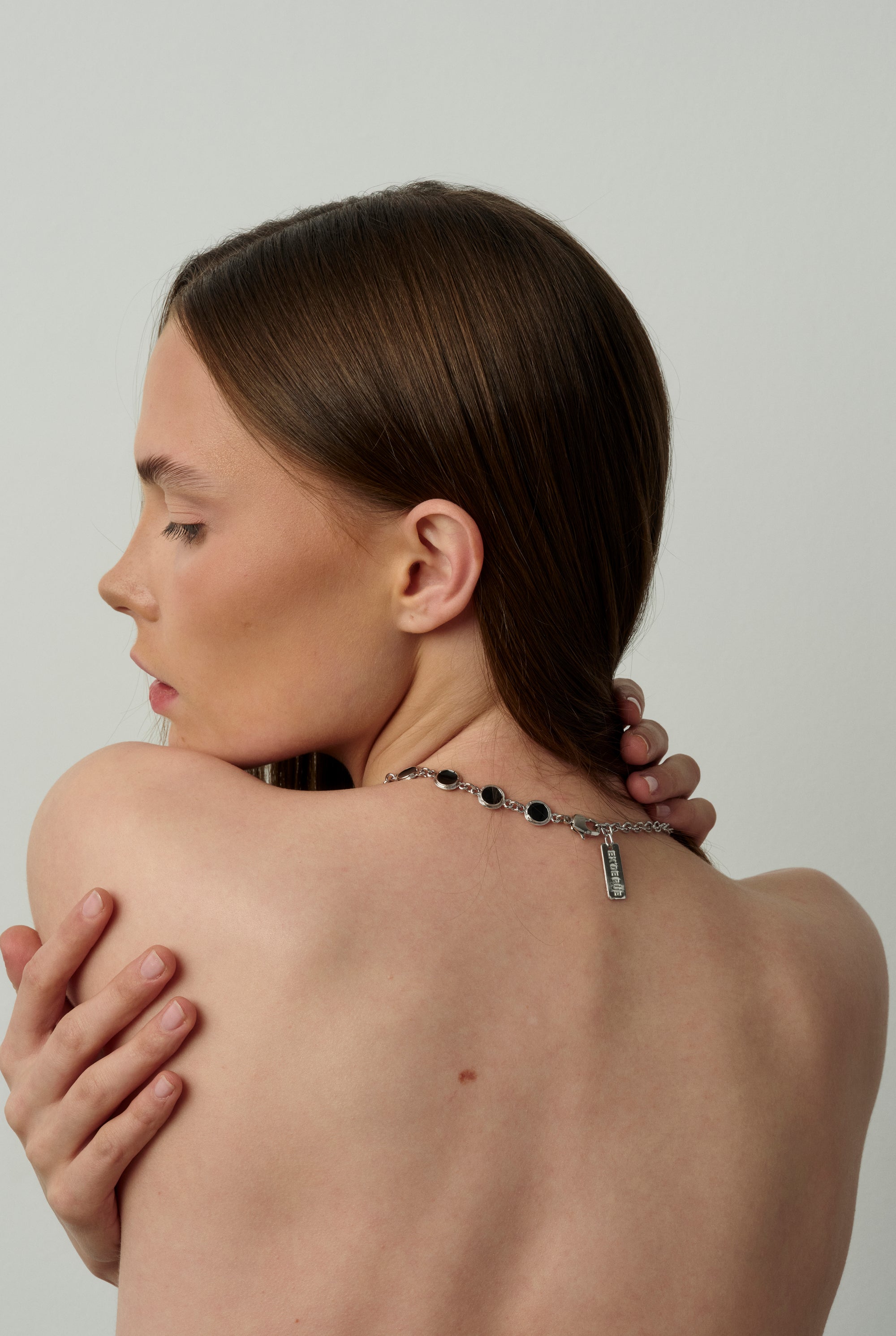 13 Dark Gala Long Necklace Silver