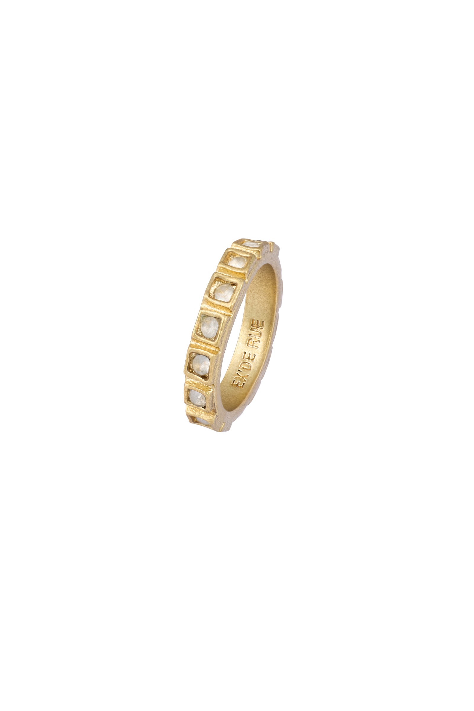 Gala Twist White Stone Ring
