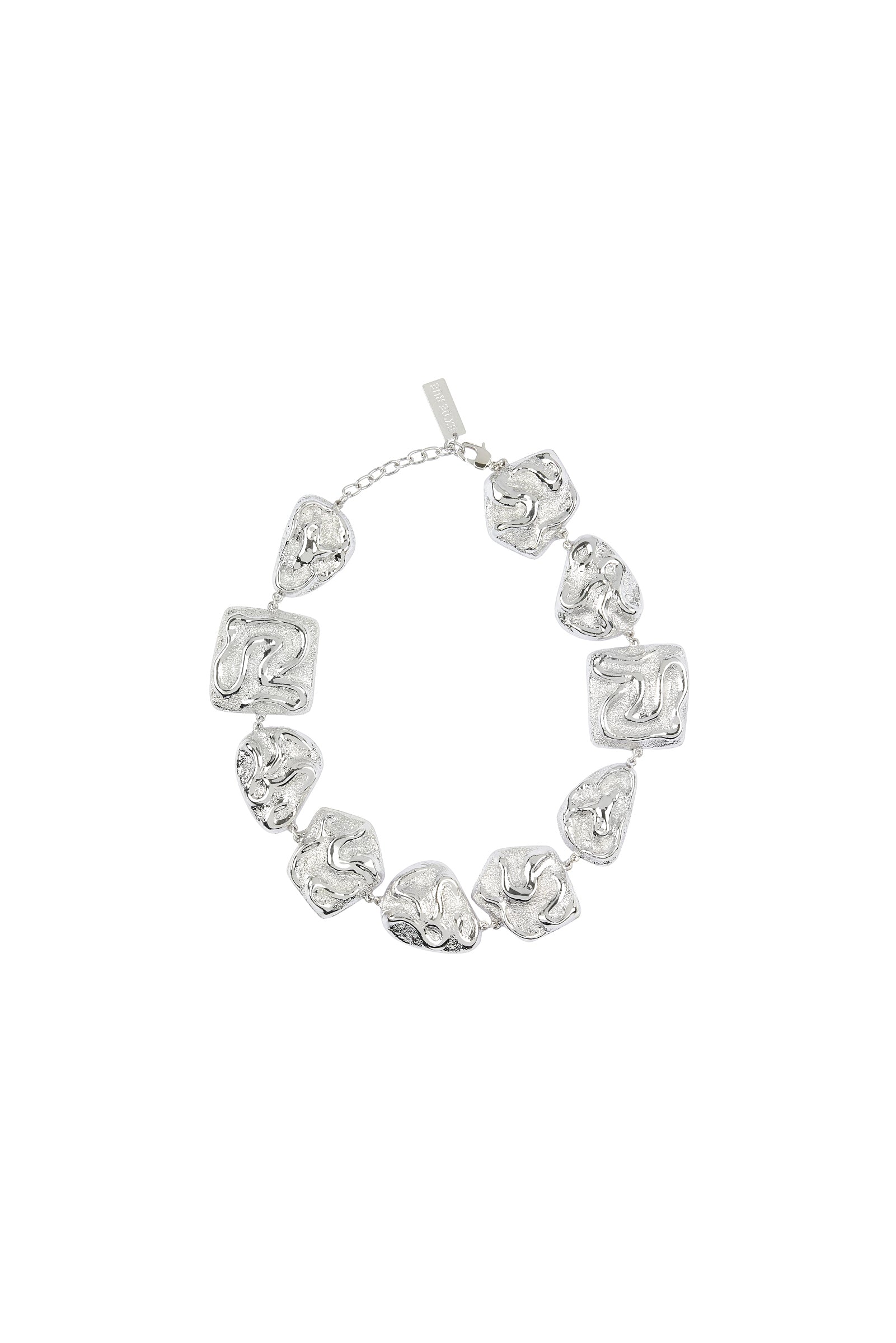 05 GALA PULSE SHORT NECKLACE SILVER MAN