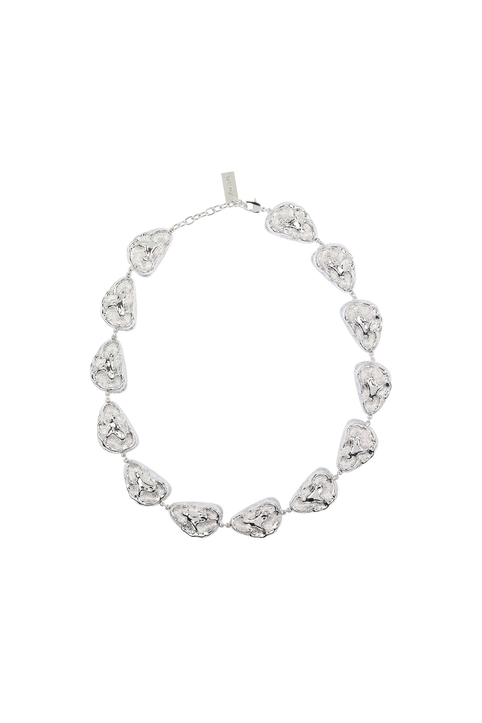 01 Gala Twist Long Necklace Silver