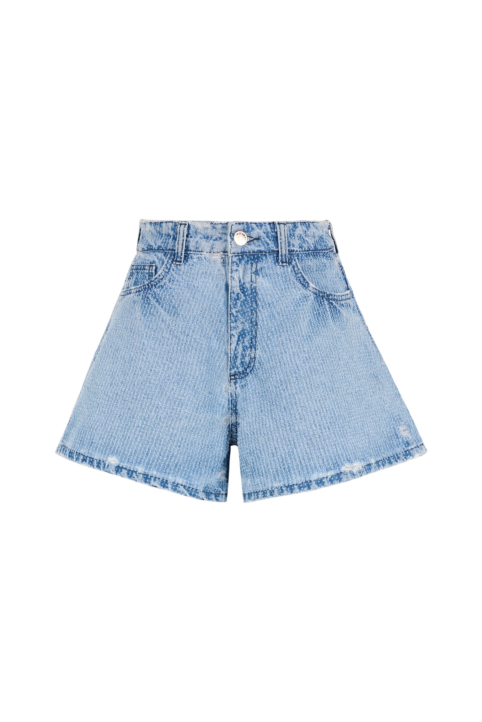 Fray Blue Denim Short I