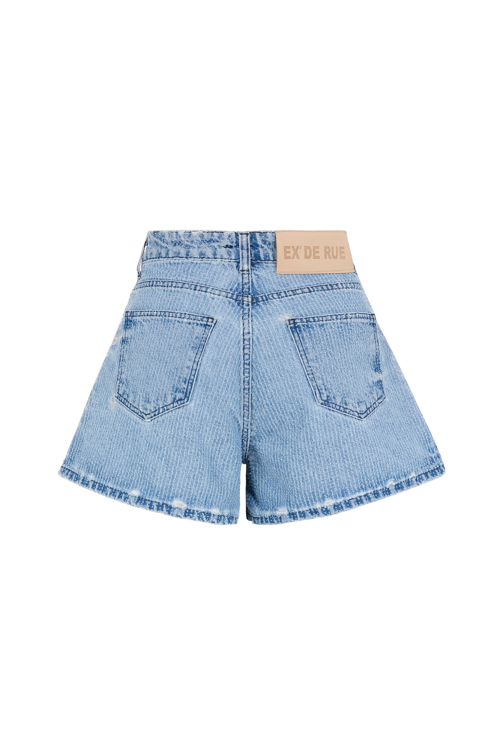 Fray Blue Denim Short I