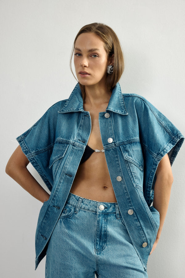 Blue Denim Vest II