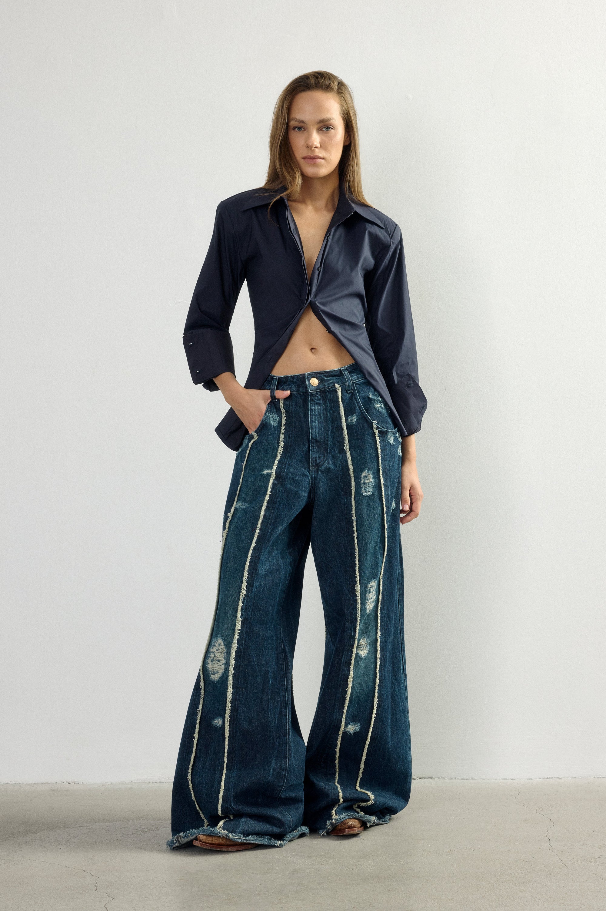Fringe Denim Jean IV