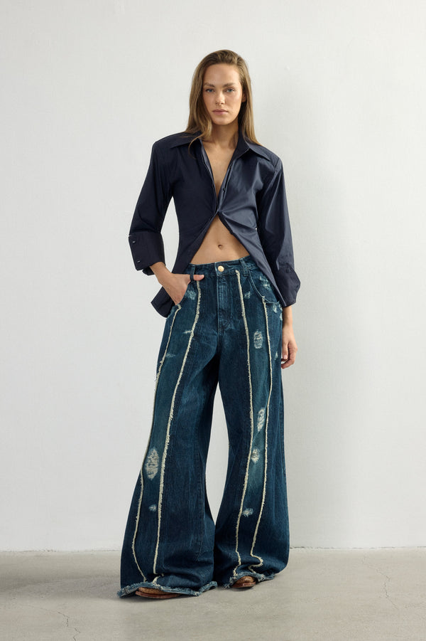Fringe Denim Jean IV