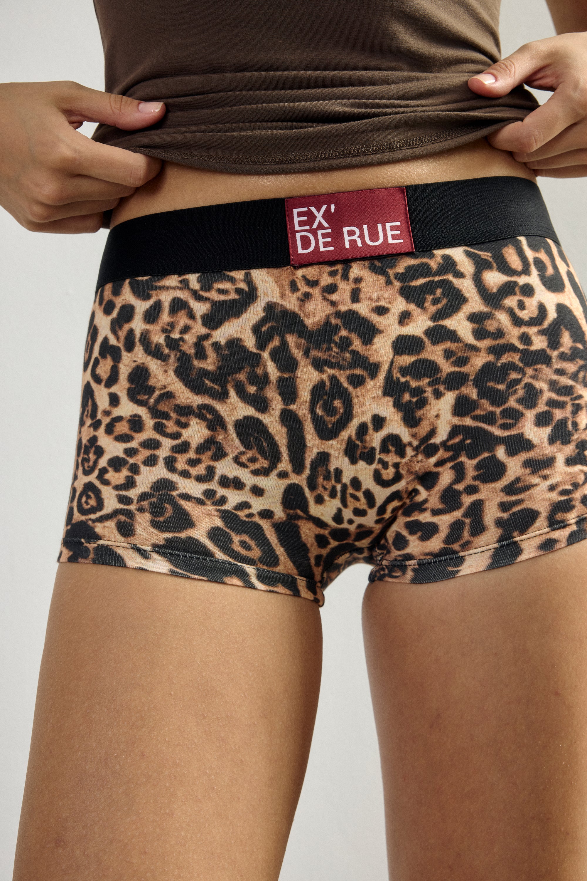Leopard Print Cotton Boxer I