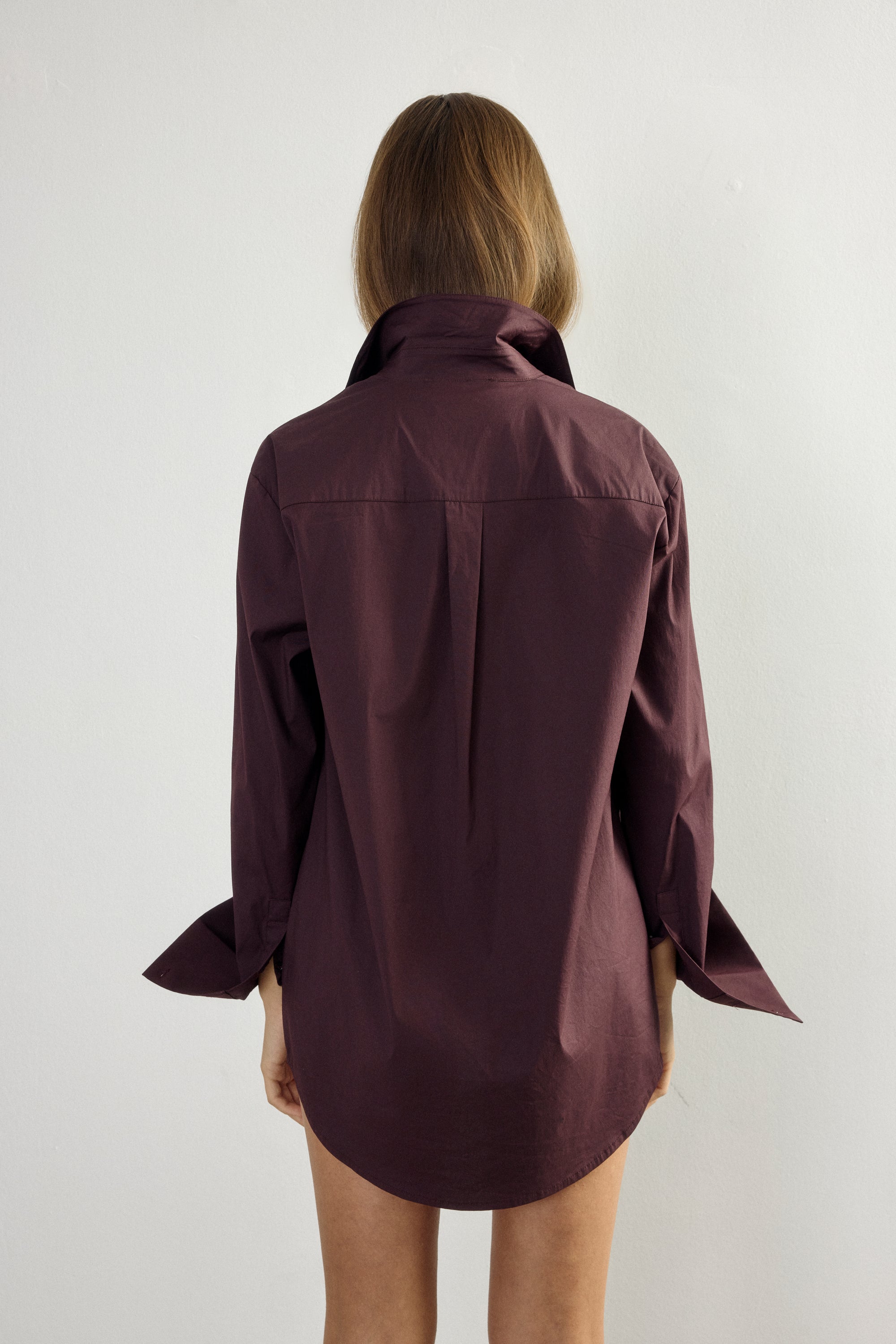 Oversize Bordeaux Shirt