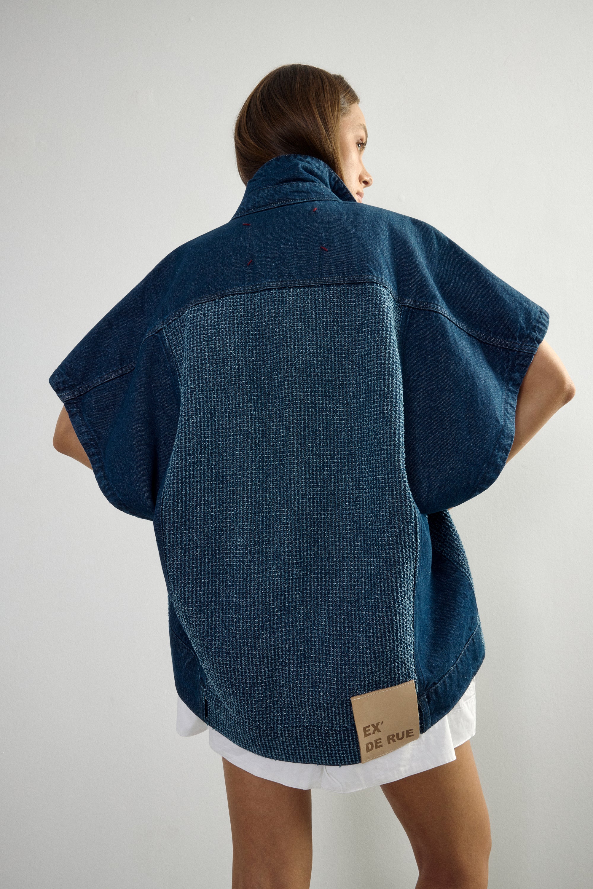 Fray Denim Vest