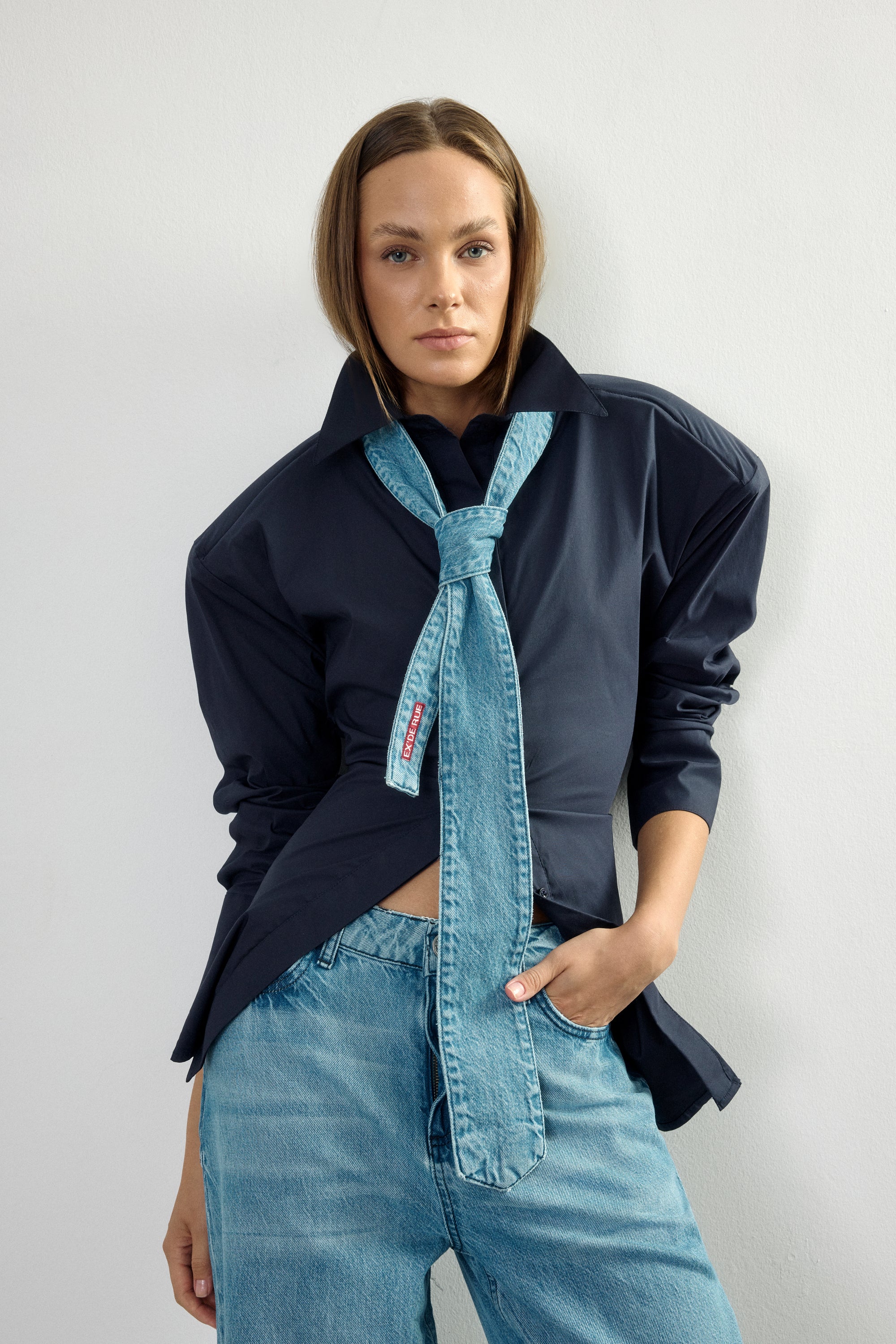 Padded Pleated Merlot Shirt