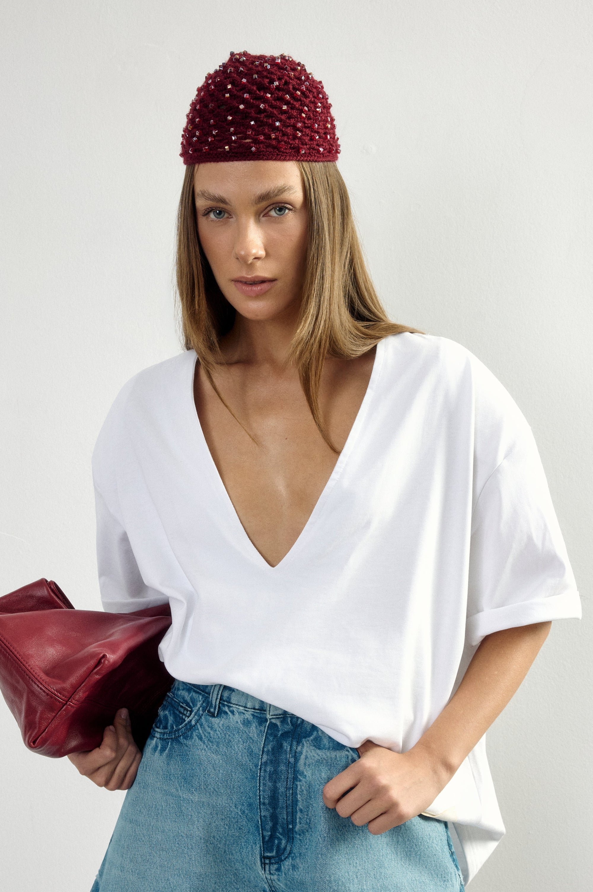 V Ex'De Rue Patch T-Shirt I Oversize