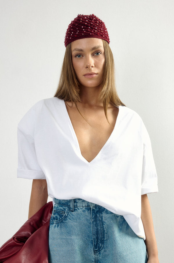 V Ex'De Rue Patch T-Shirt I Oversize