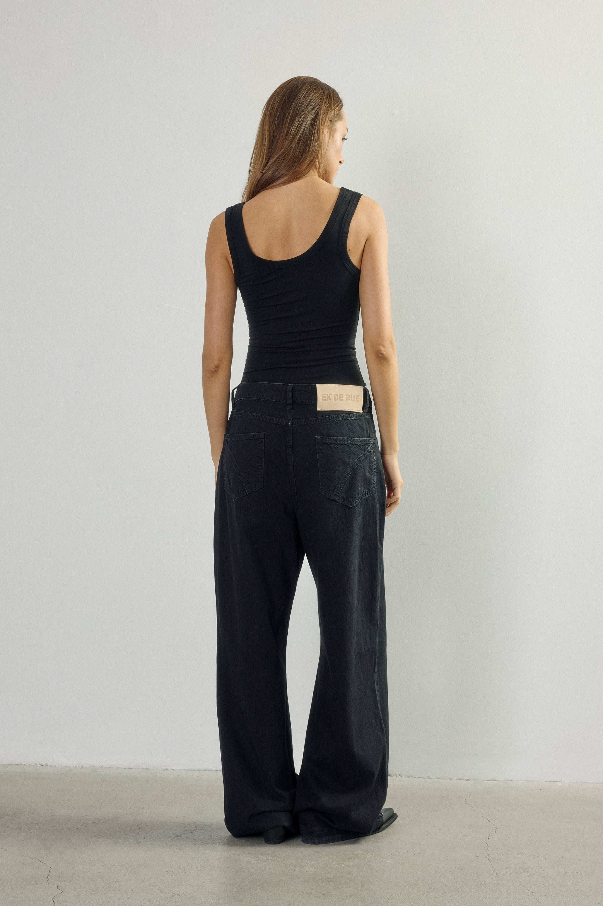 Black Denim Kimono Jean