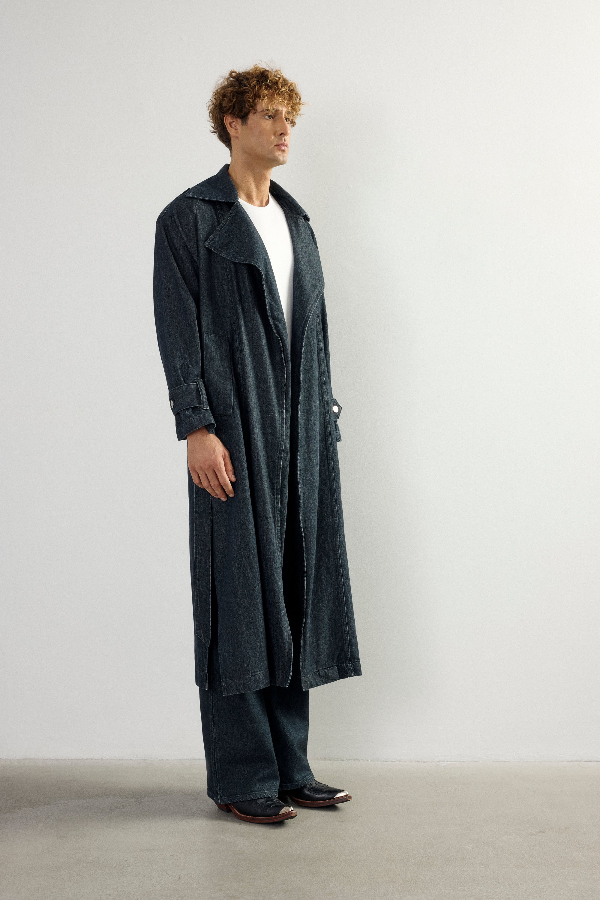 Loom Denim Man Trenhcoat