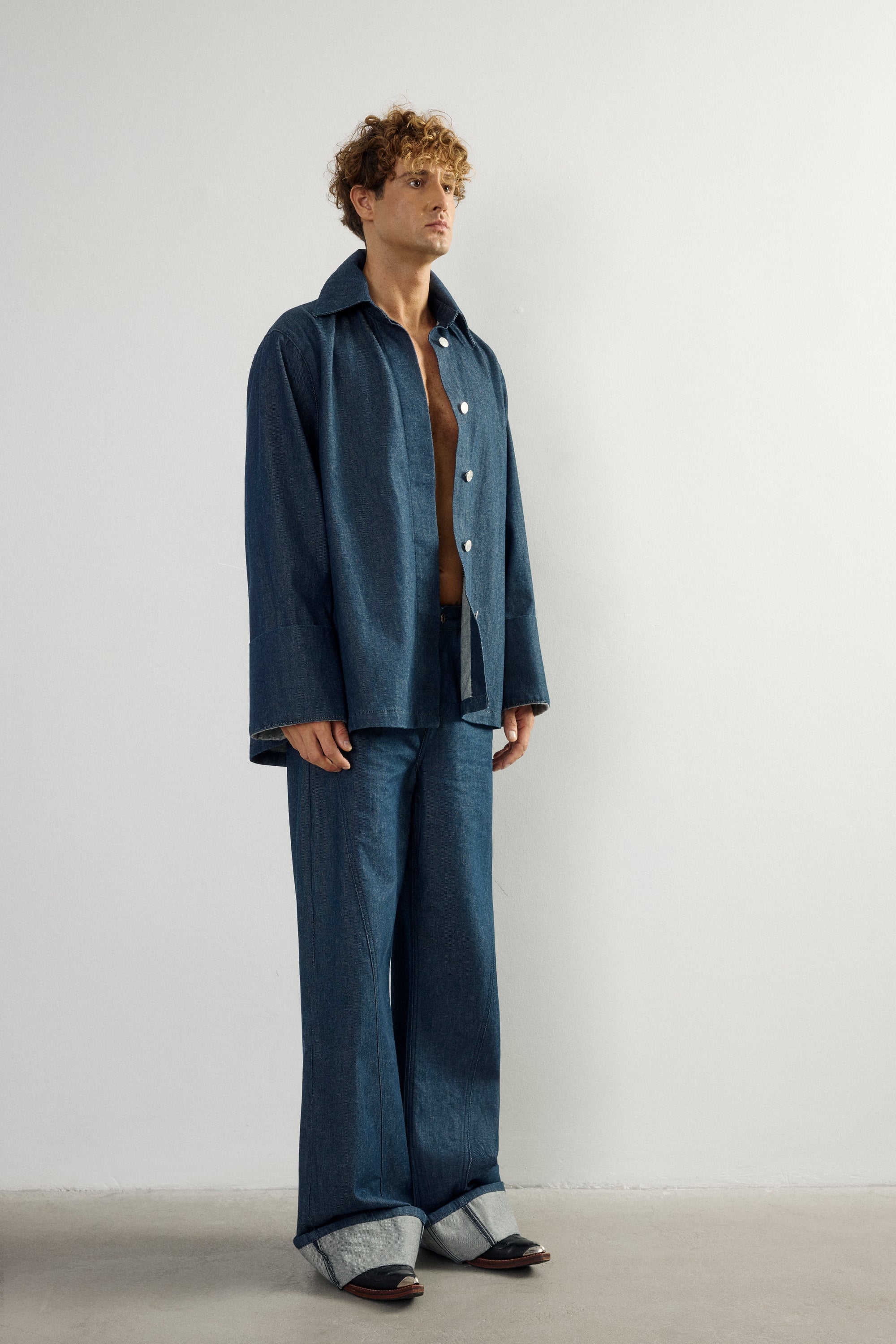 HAZE DENIM KIMONO SHIRT II