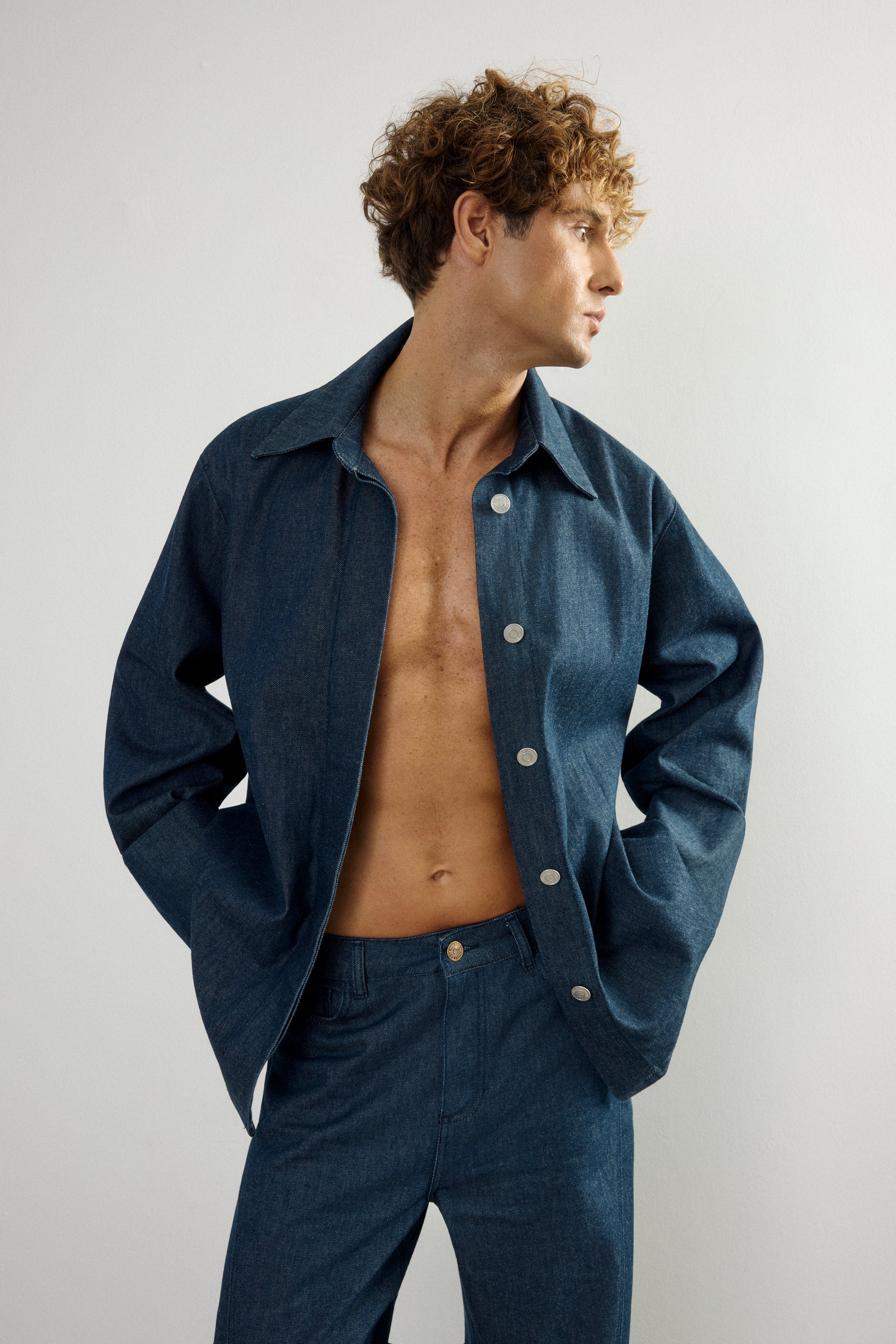 HAZE DENIM KIMONO SHIRT II