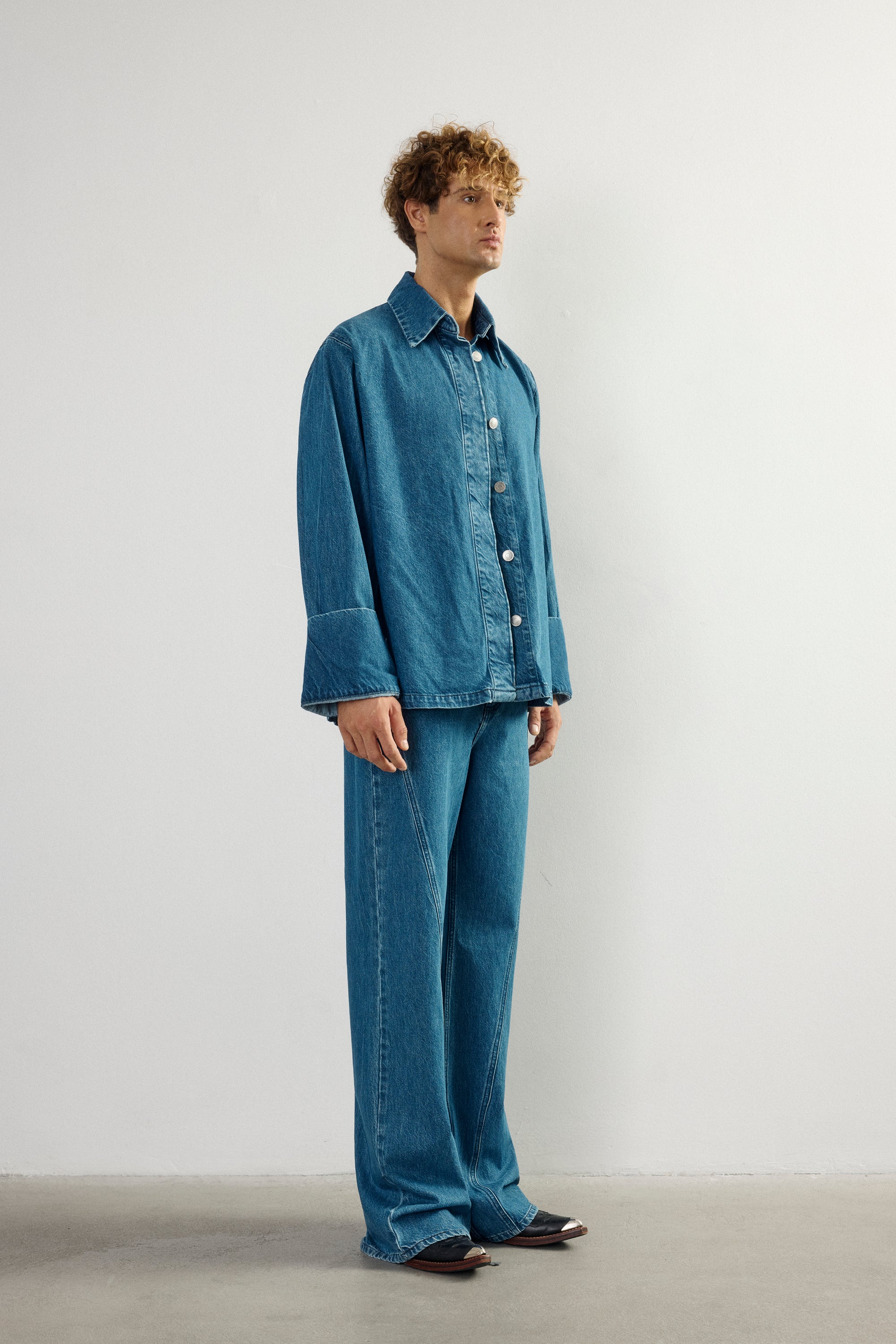 HAZE DENIM KIMONO SHIRT I