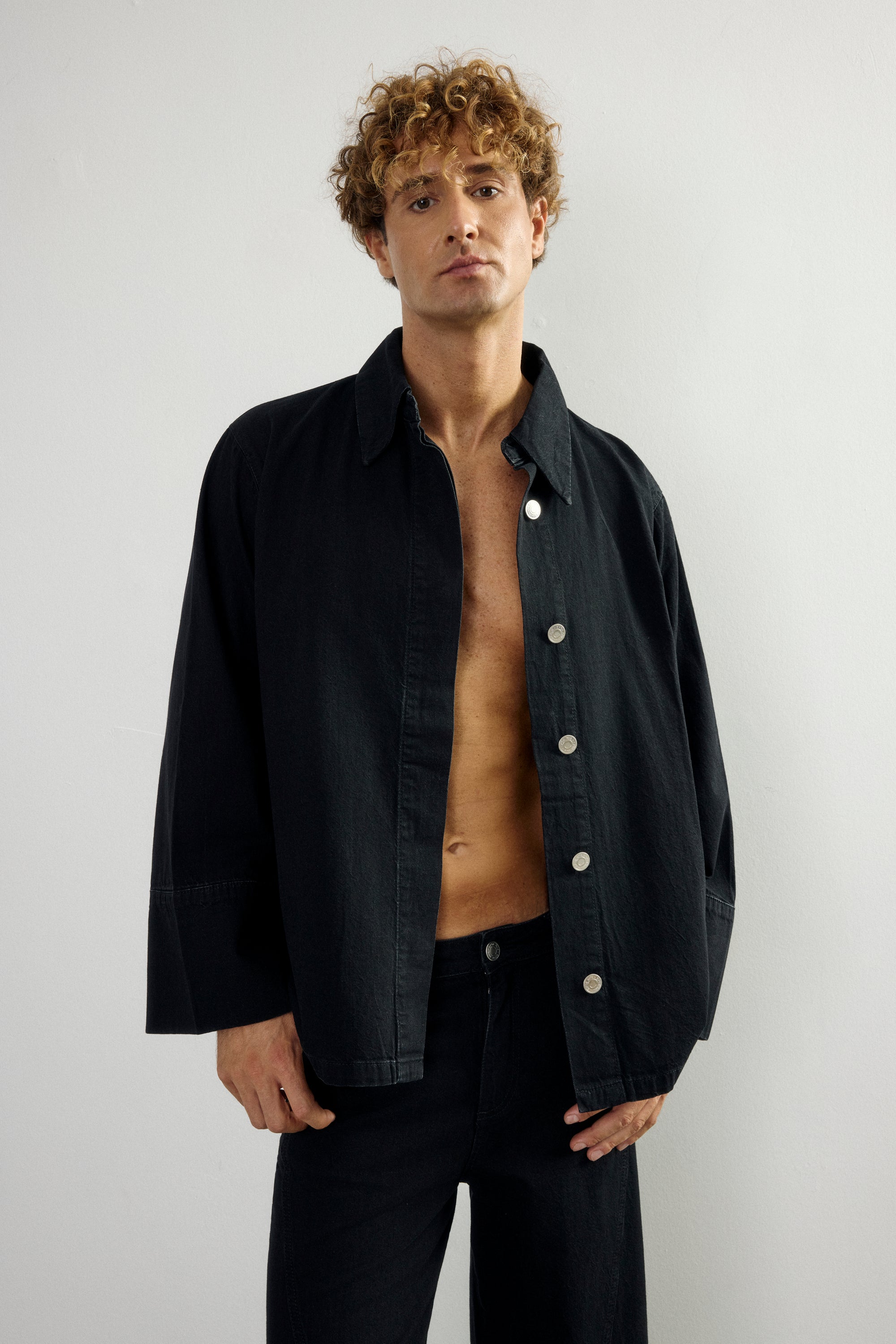 HAZE DENIM KIMONO SHIRT III