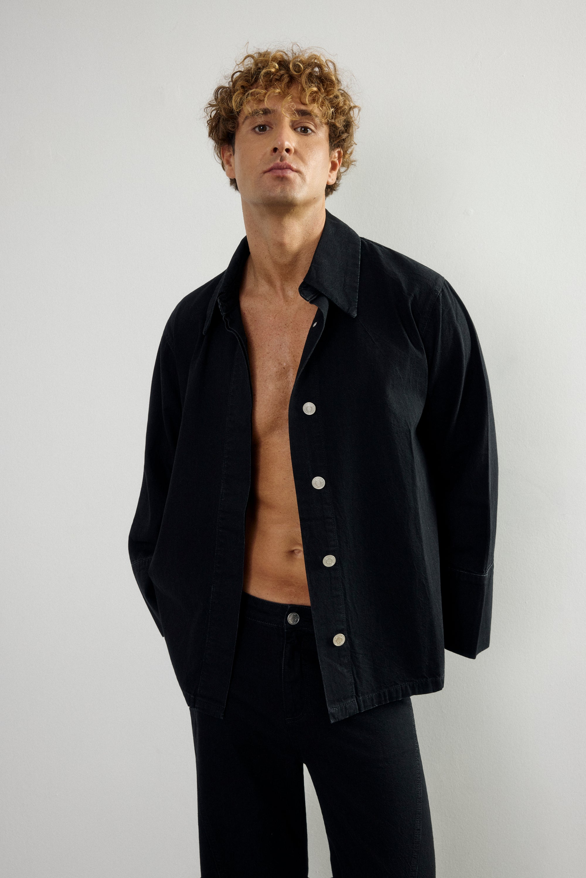 HAZE DENIM KIMONO SHIRT III