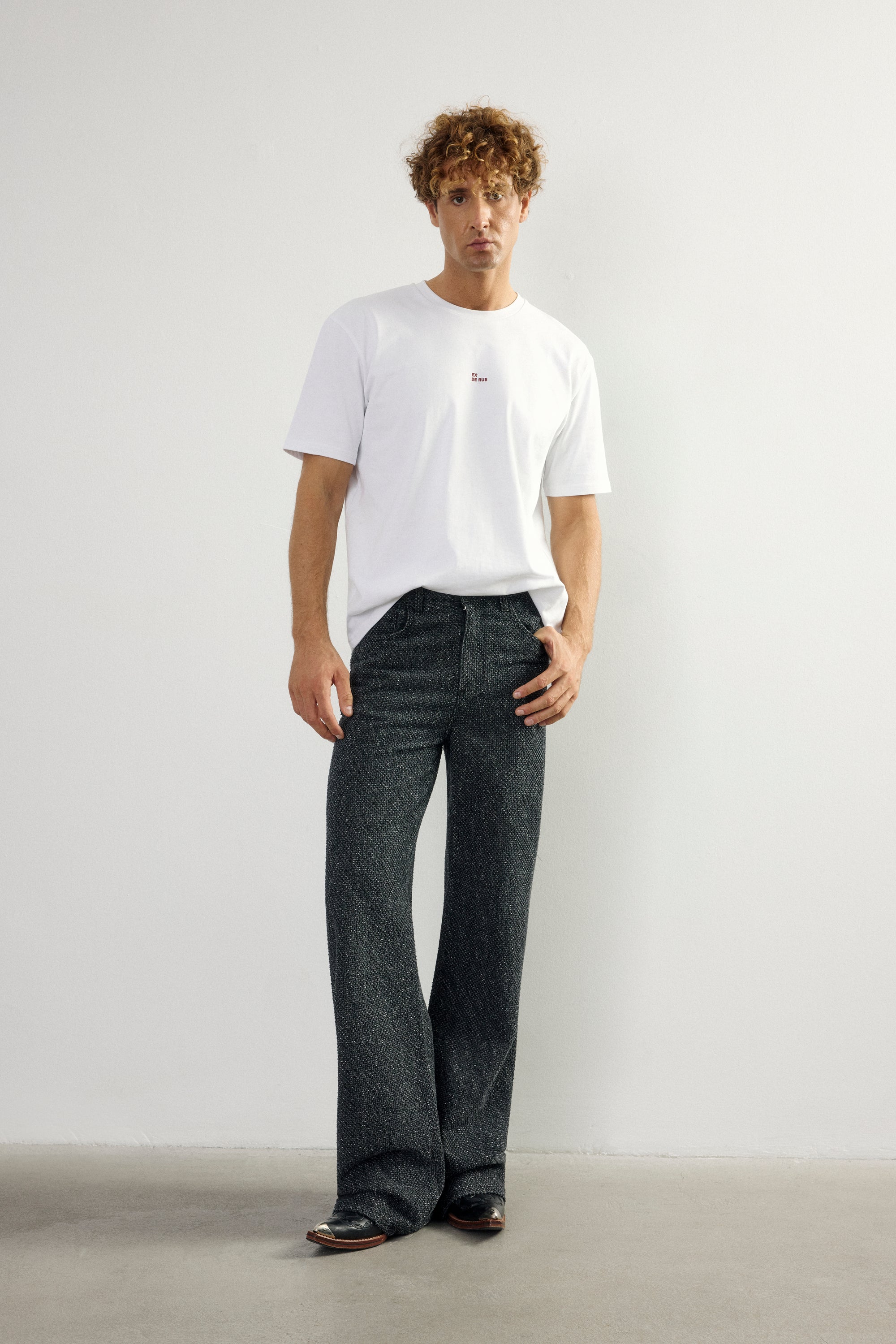 Fray Black Denim Jean II