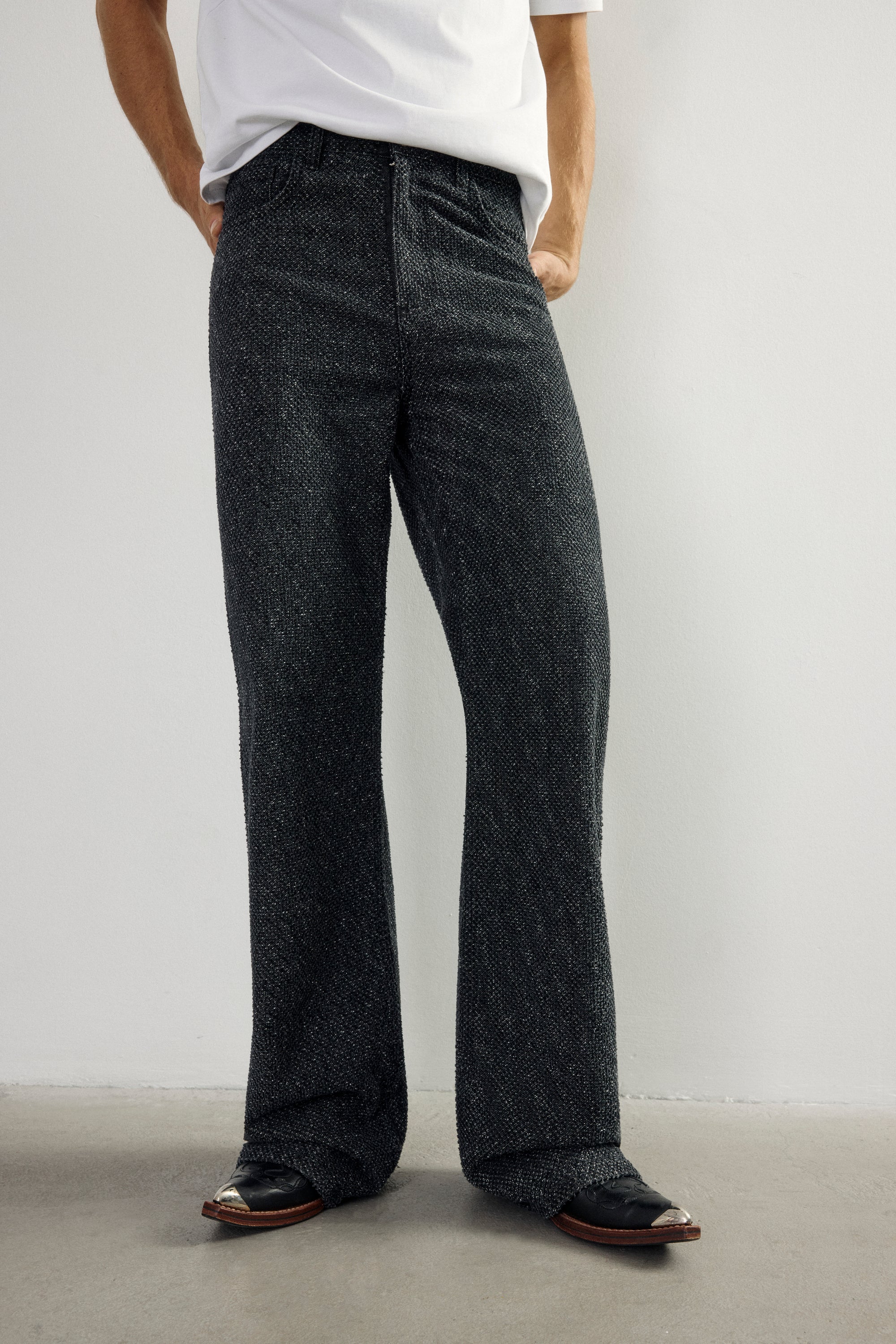 Fray Black Denim Jean II