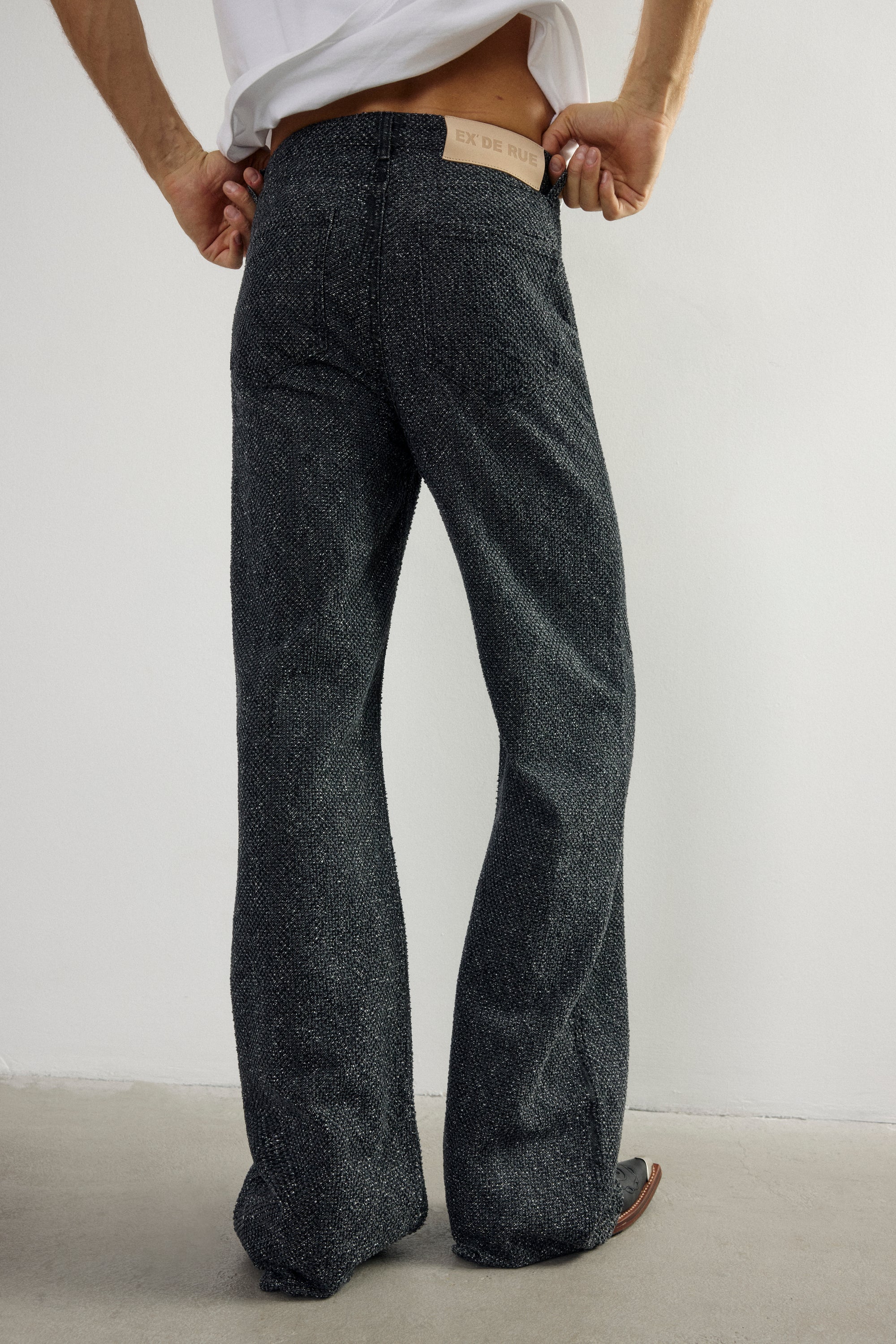 Fray Black Denim Jean II