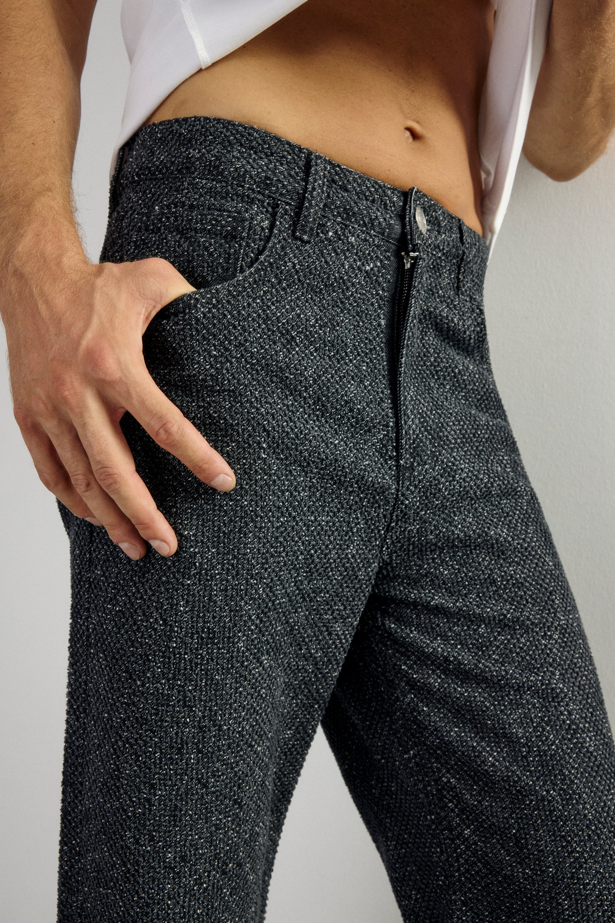 Fray Black Denim Jean II