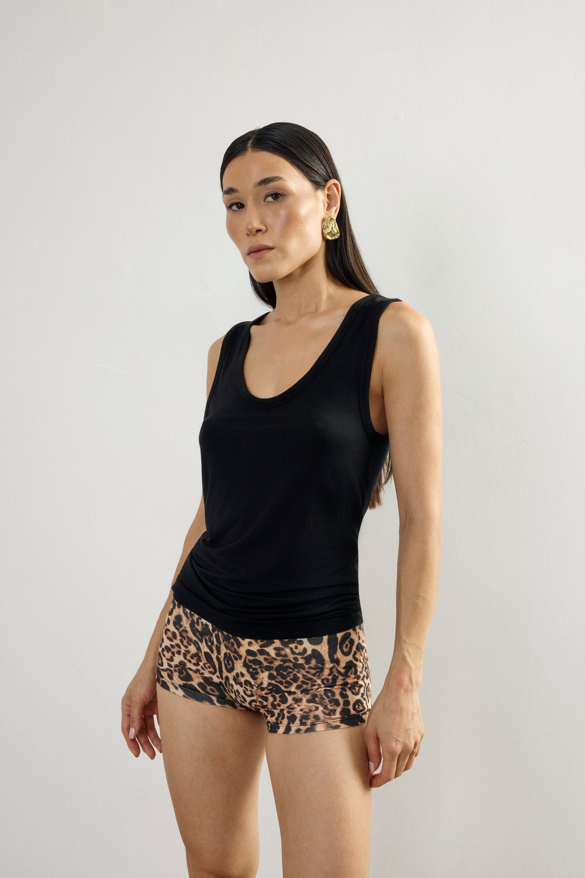 Fibre Modal Tank Top Black