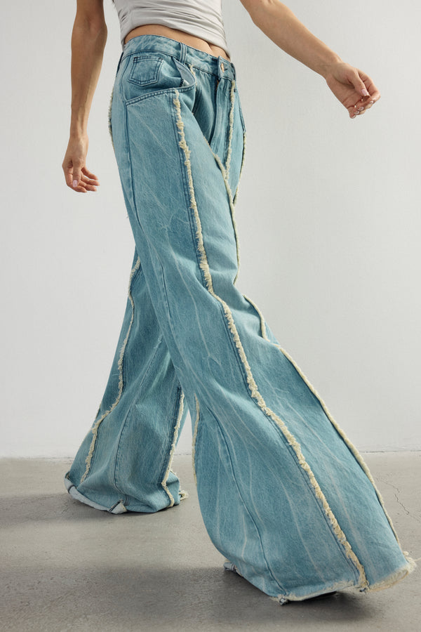 Fringe Denim Jean I