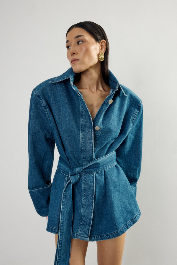 Haze Denim Kimono Shirt  I