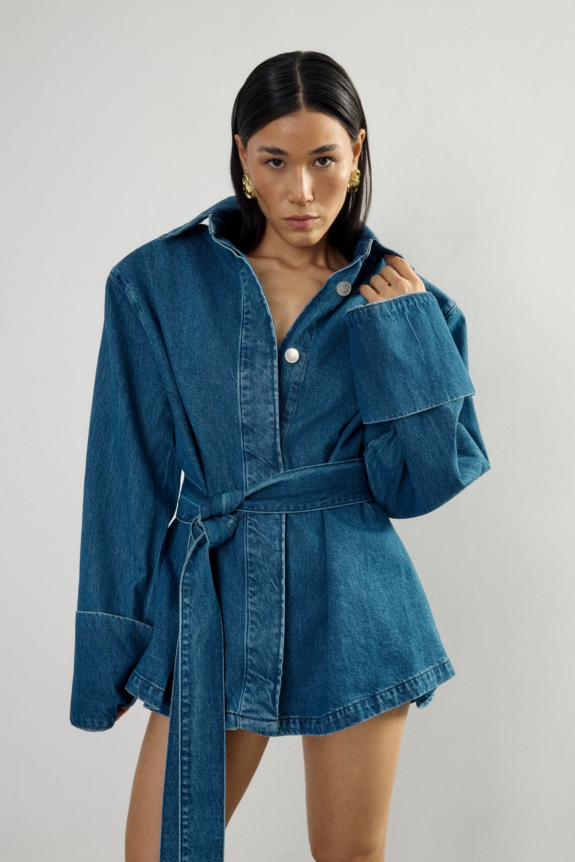 Haze Denim Kimono Shirt  I