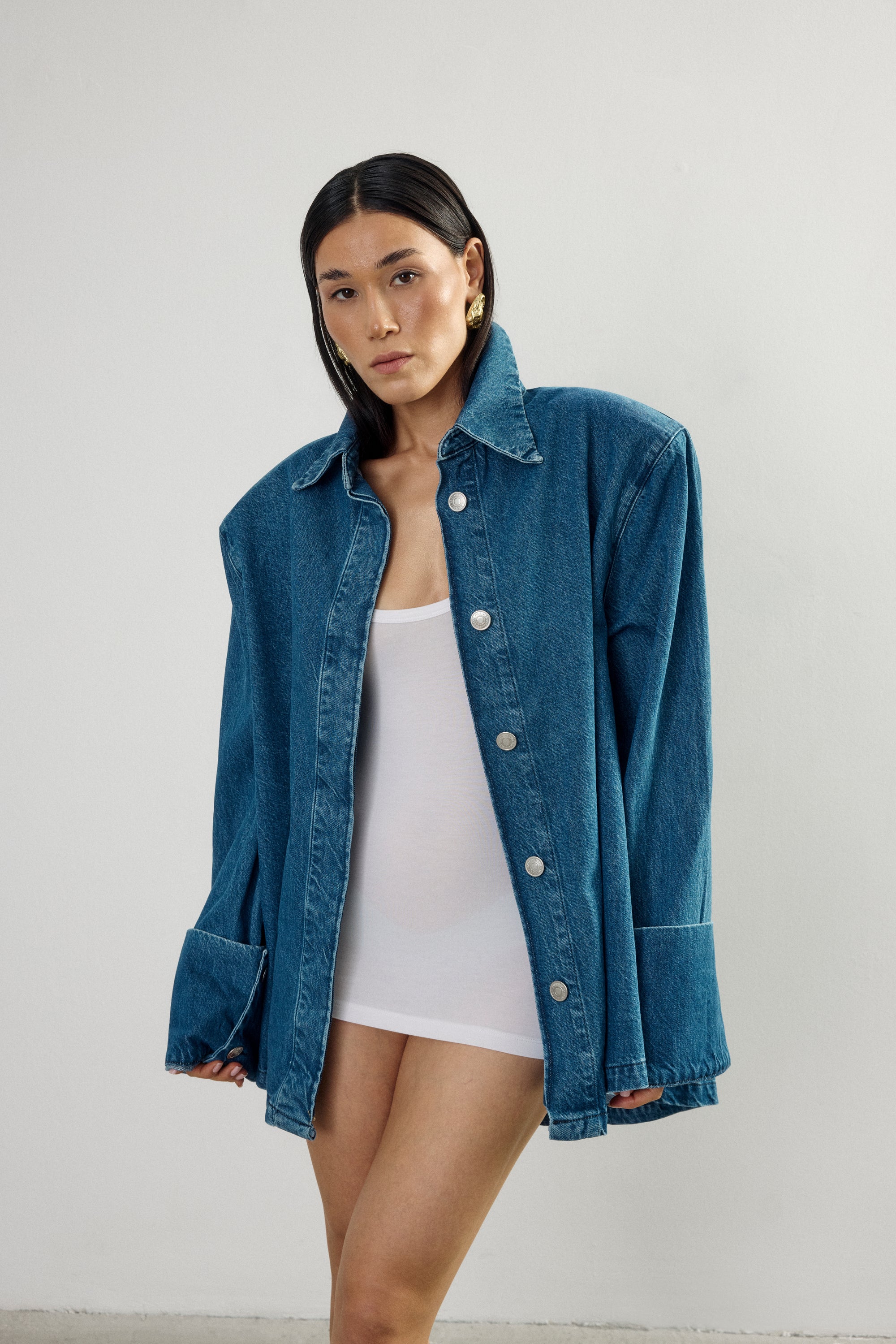 Haze Denim Kimono Shirt  I