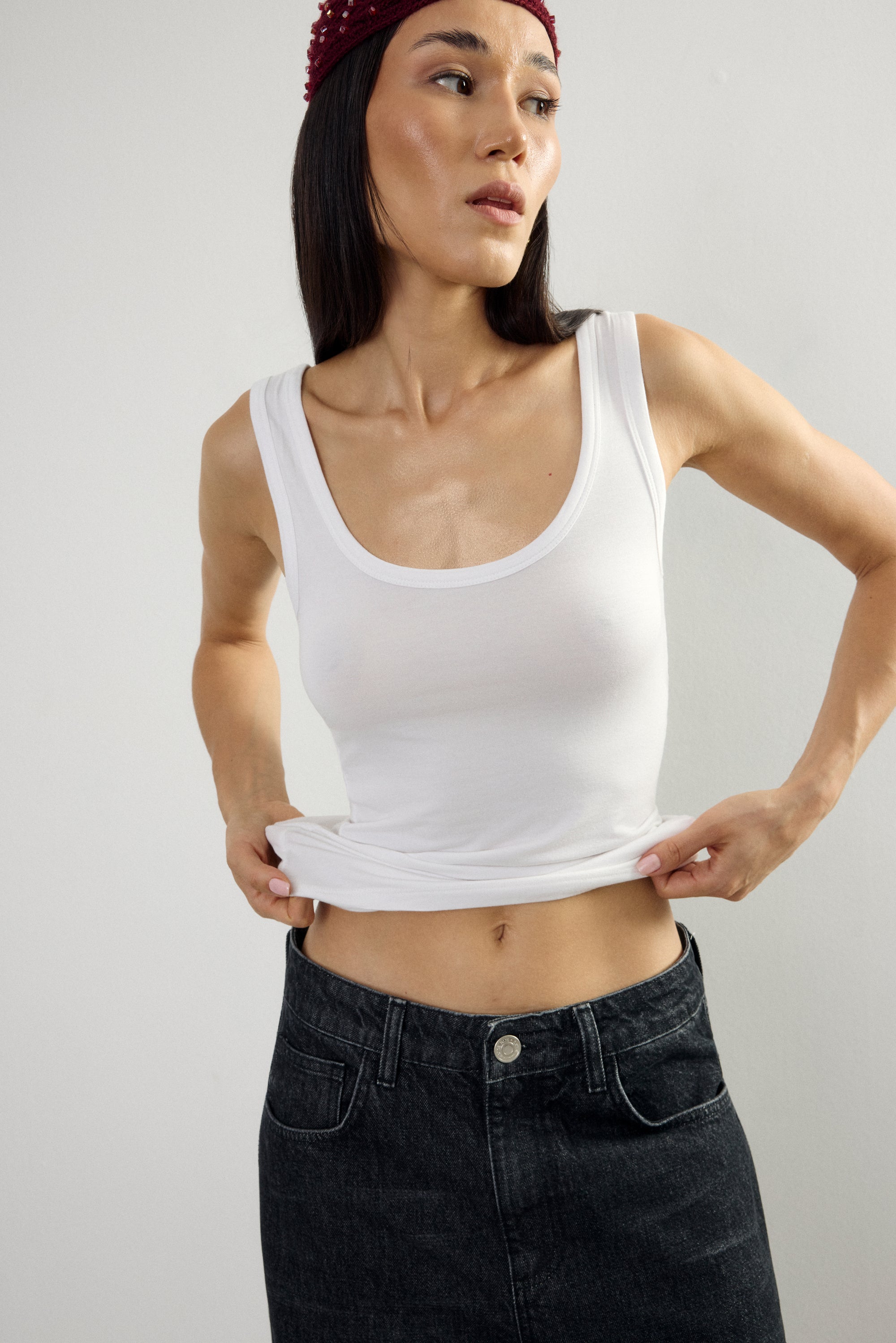 Fibre Modal Tank Top Off-White