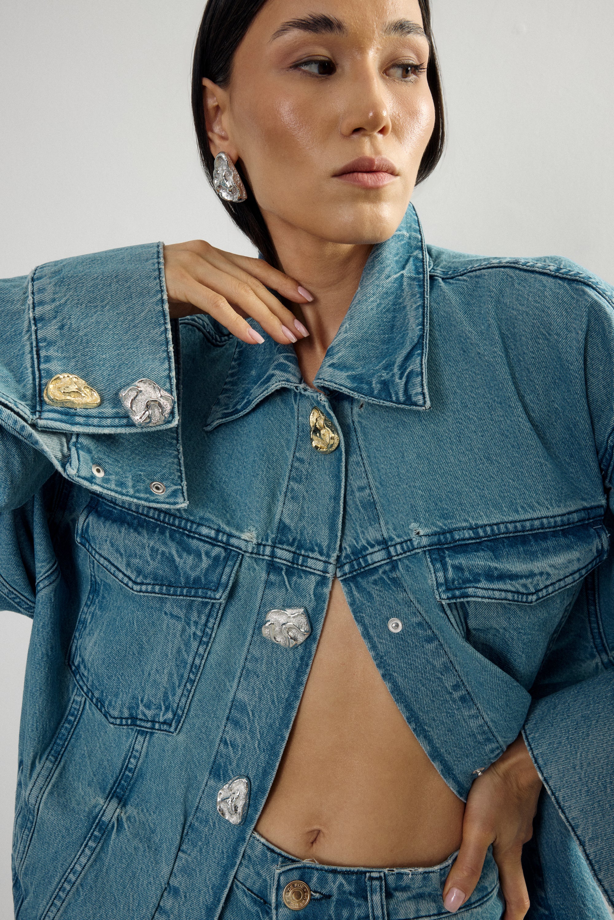 Gold & Silver Gala Denim Jacket