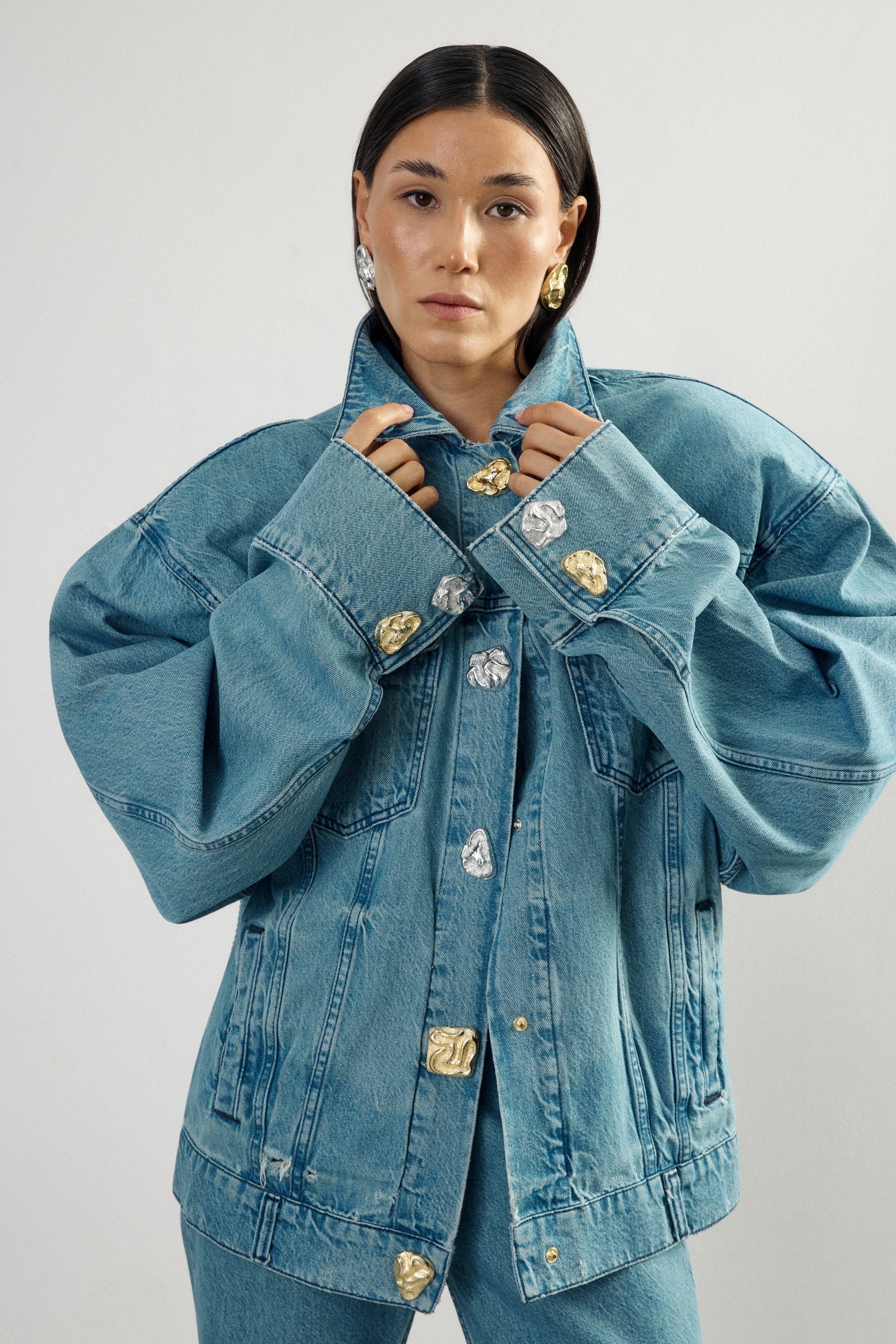 Gold & Silver Gala Denim Jacket