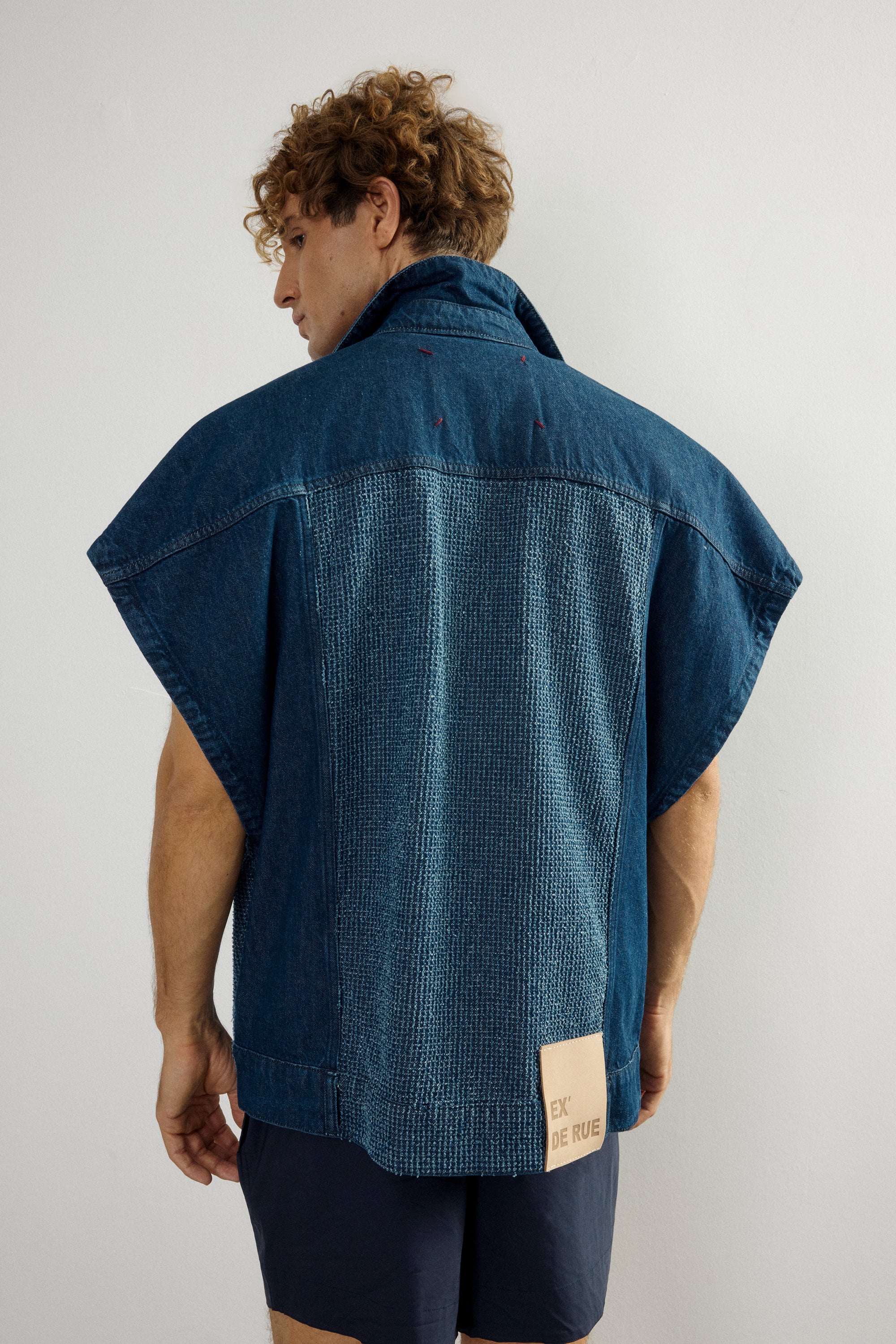 Fray Denim Vest