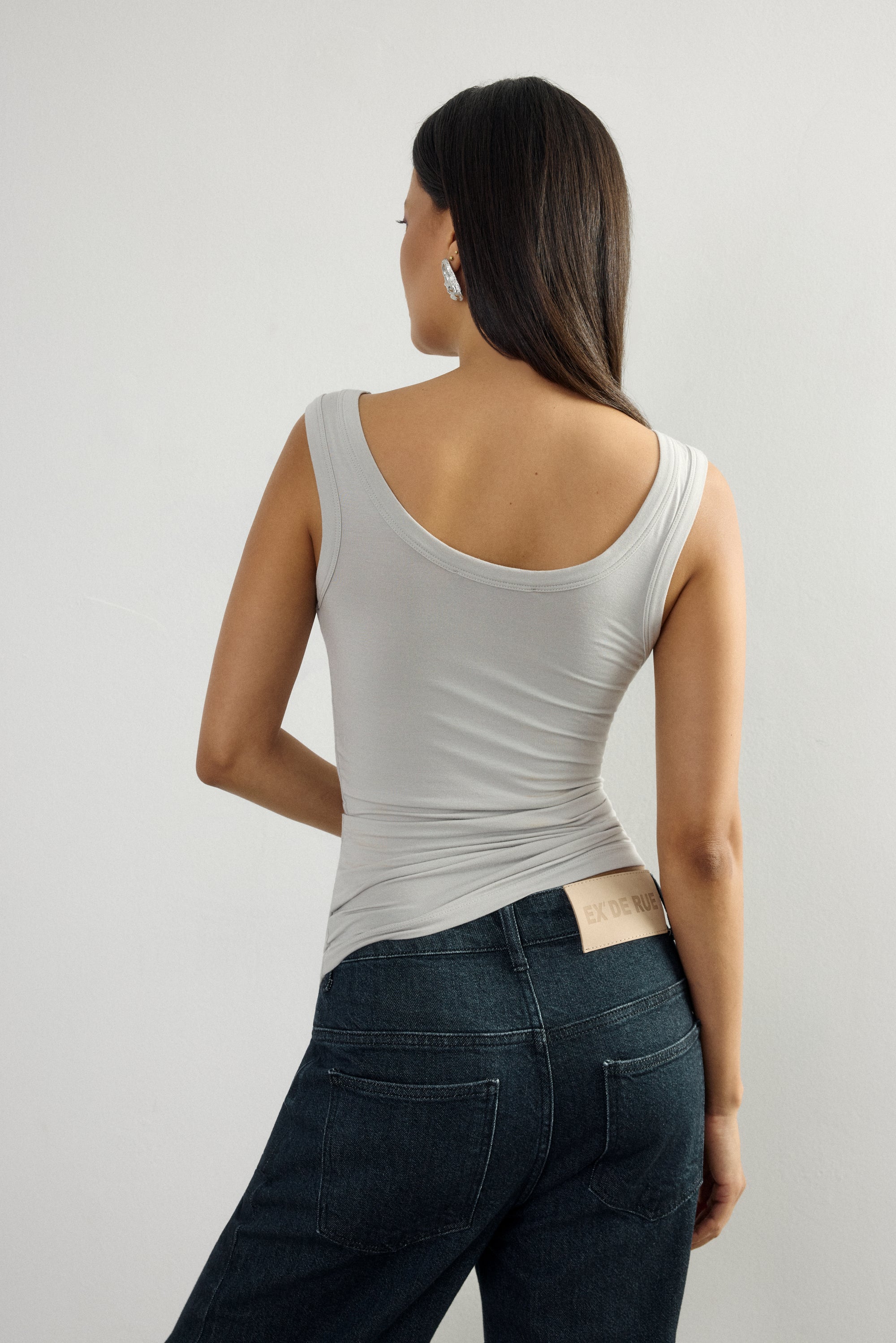 Fibre Modal Tank Top Grey