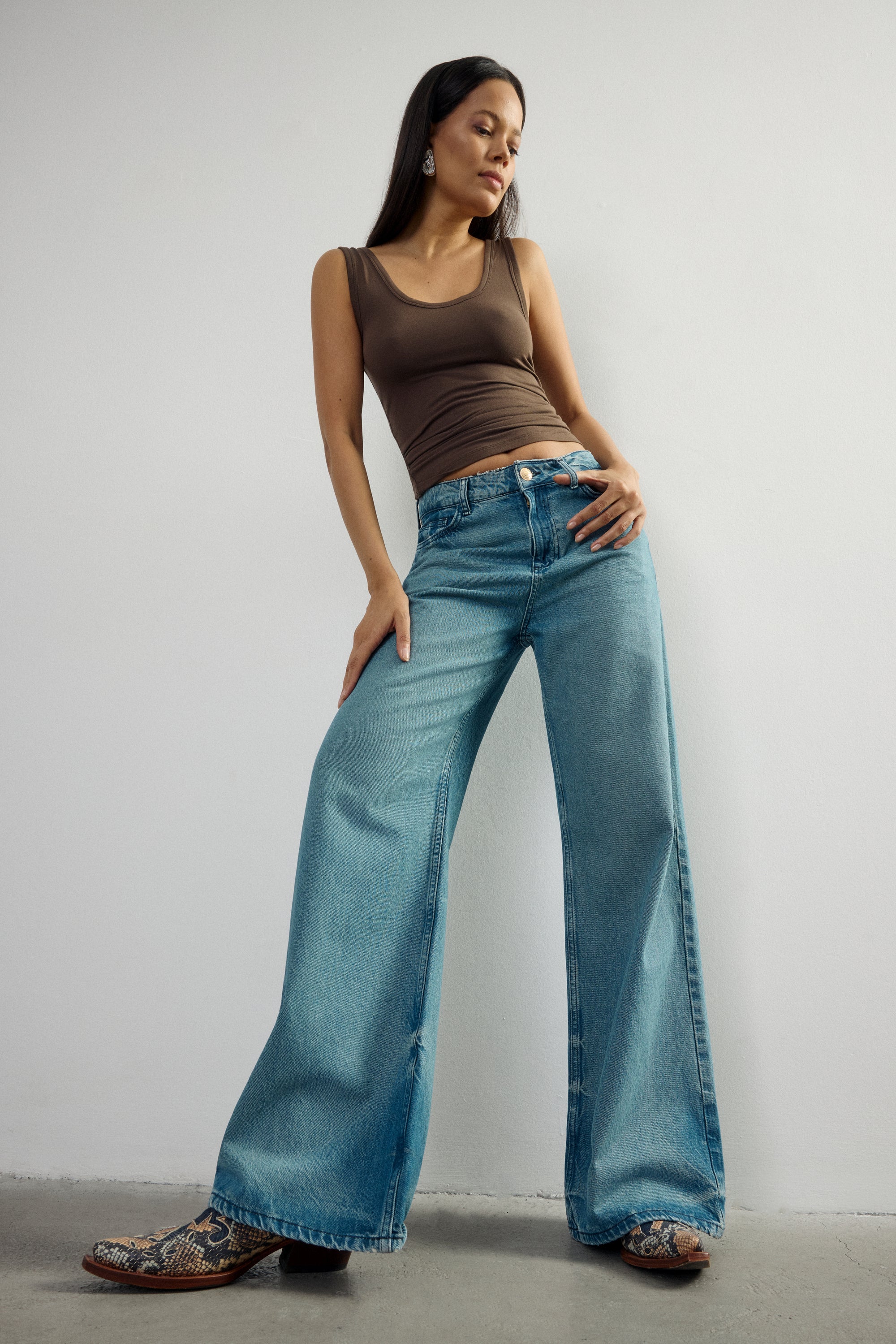 Fibre Modal Tank Top Tobacco